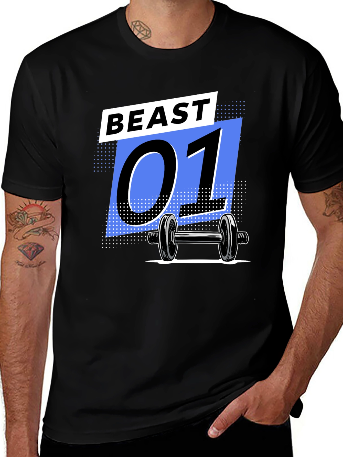 Beast 01 Gym Black T-Shirt