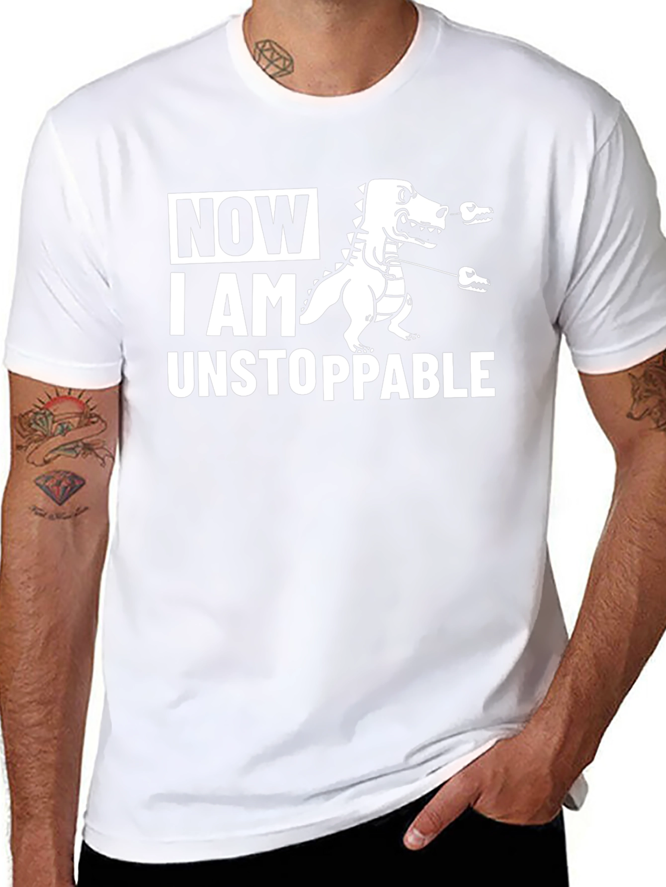 Unstoppable Dinosaur Graphic T-Shirt