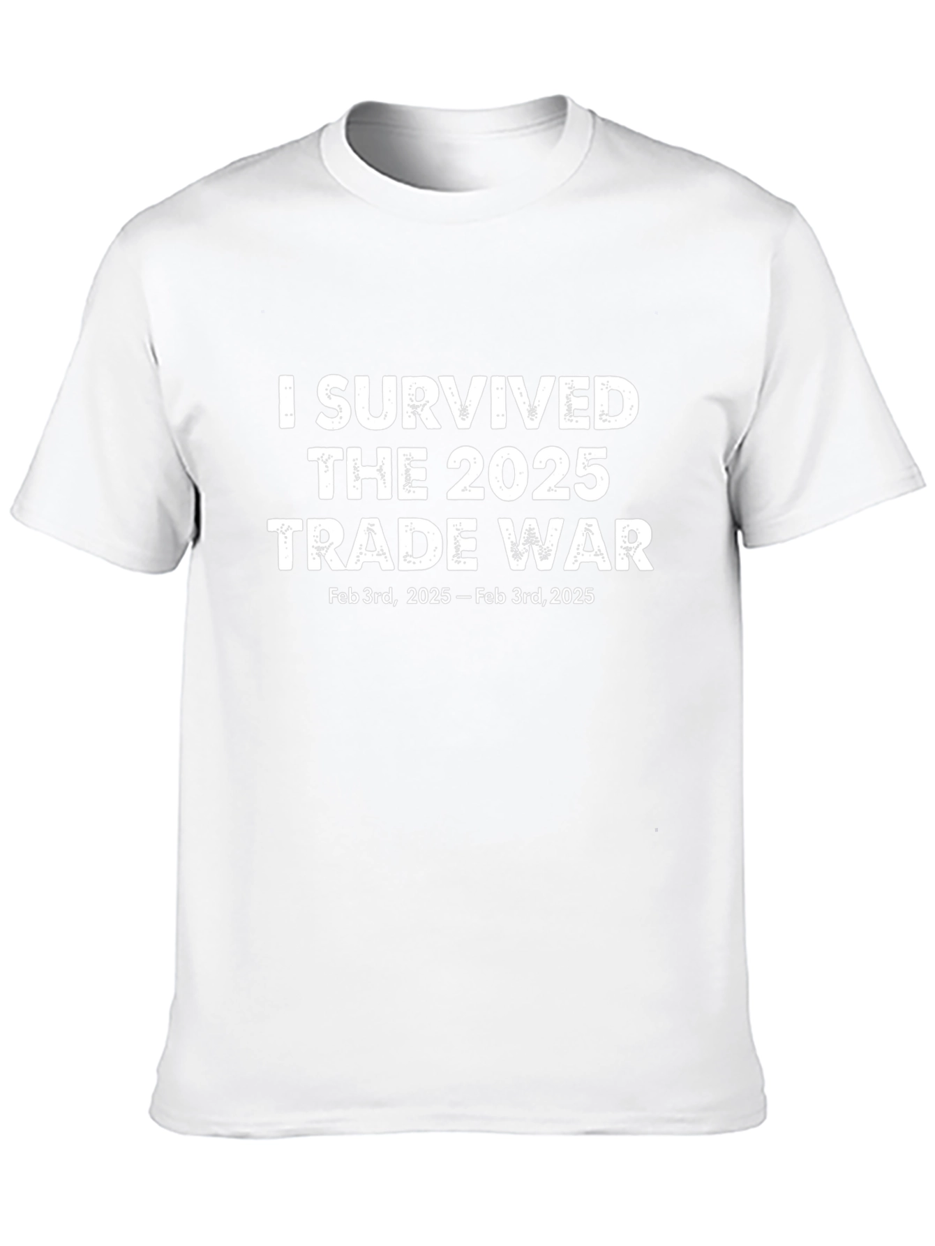I Survived 2025 Trade War Black T-Shirt
