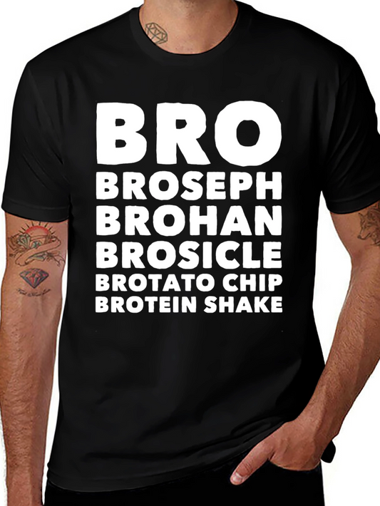 Bro Novelty Graphic T-Shirt