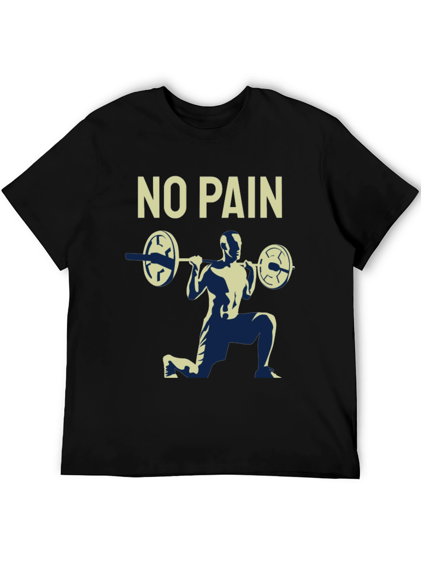 No Pain T-Shirt Gym Workout Tee