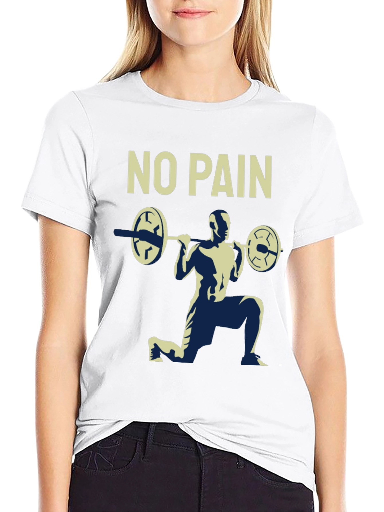 No Pain T-Shirt Gym Workout Tee
