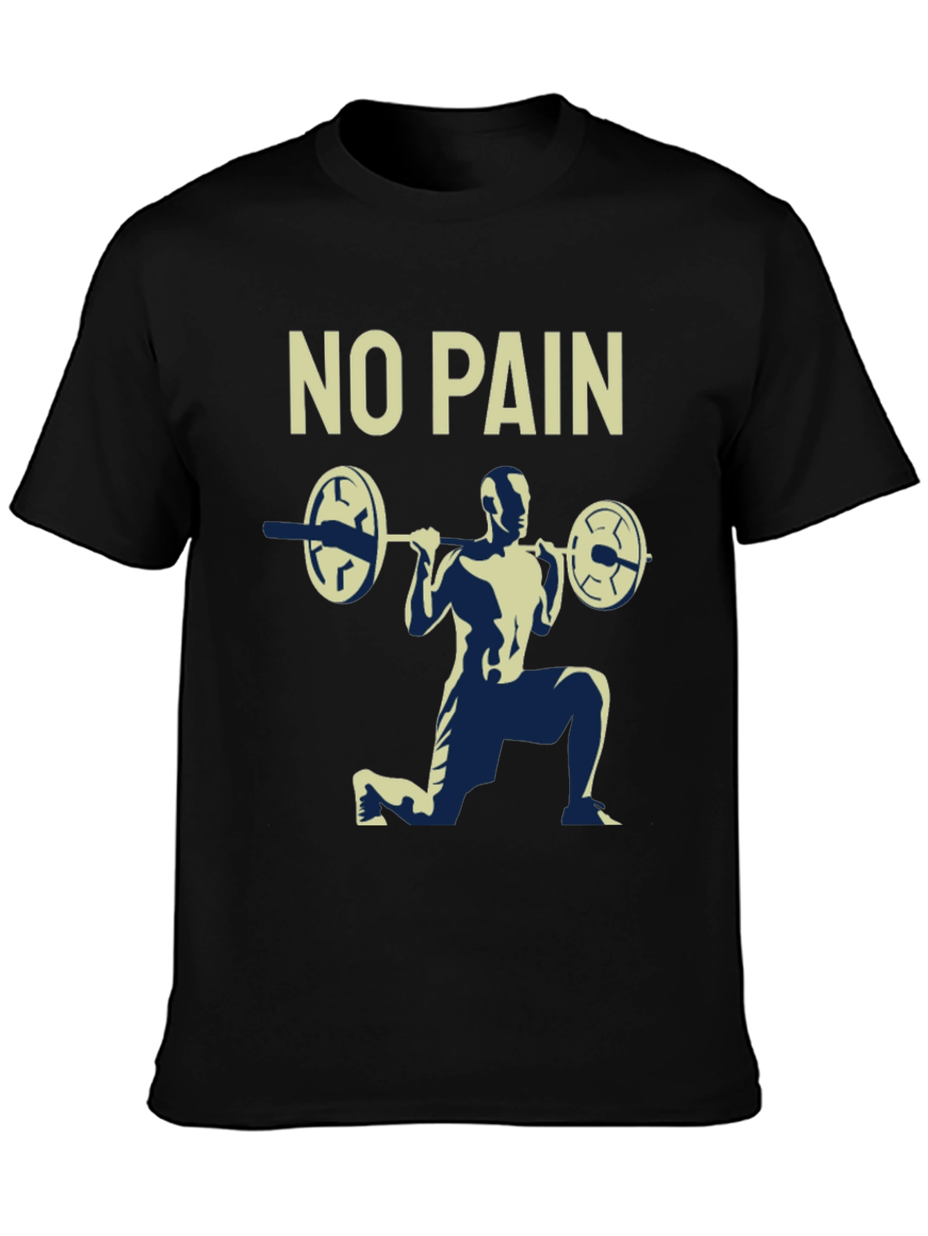 No Pain T-Shirt Gym Workout Tee