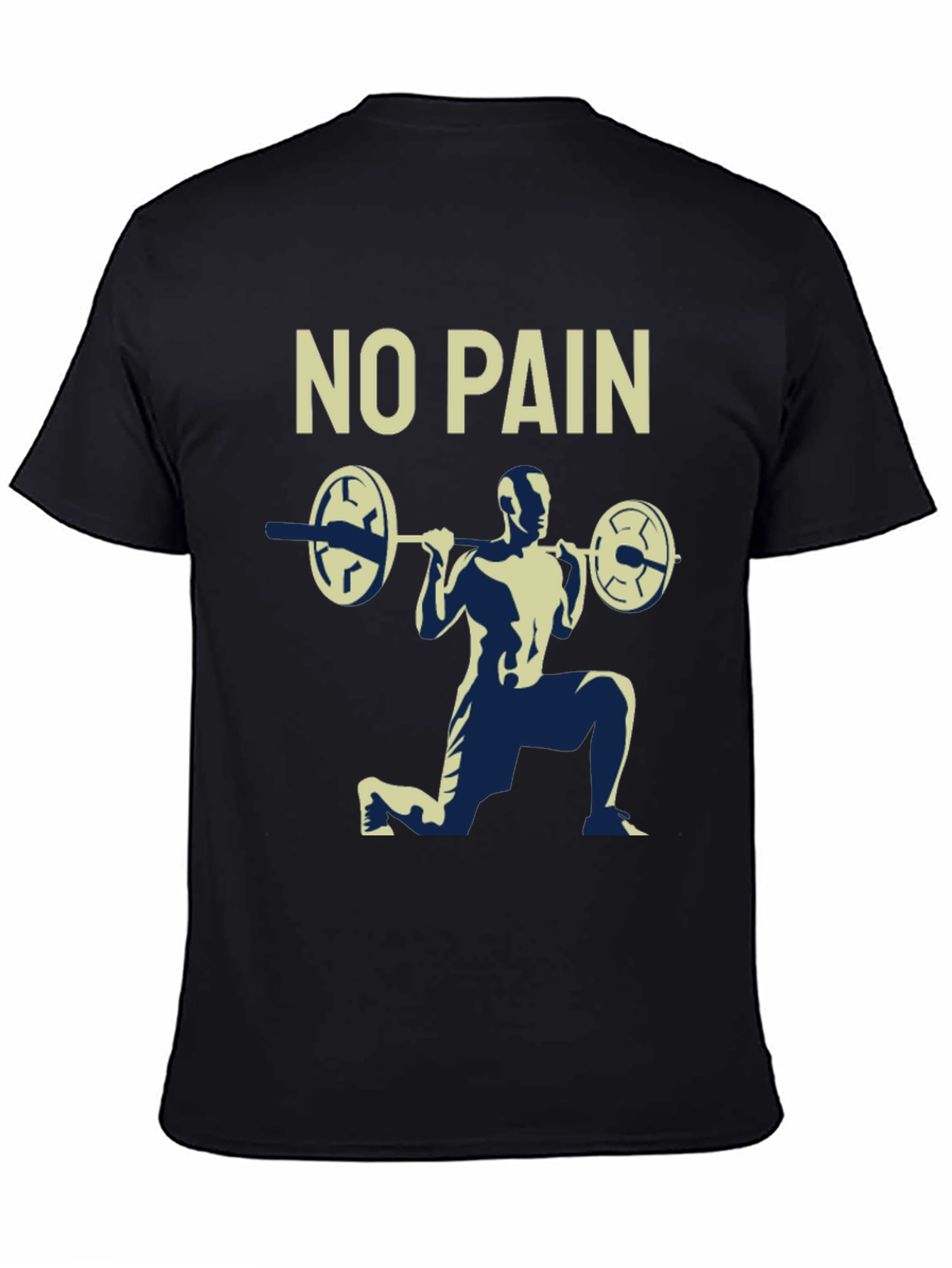 No Pain T-Shirt Gym Workout Tee