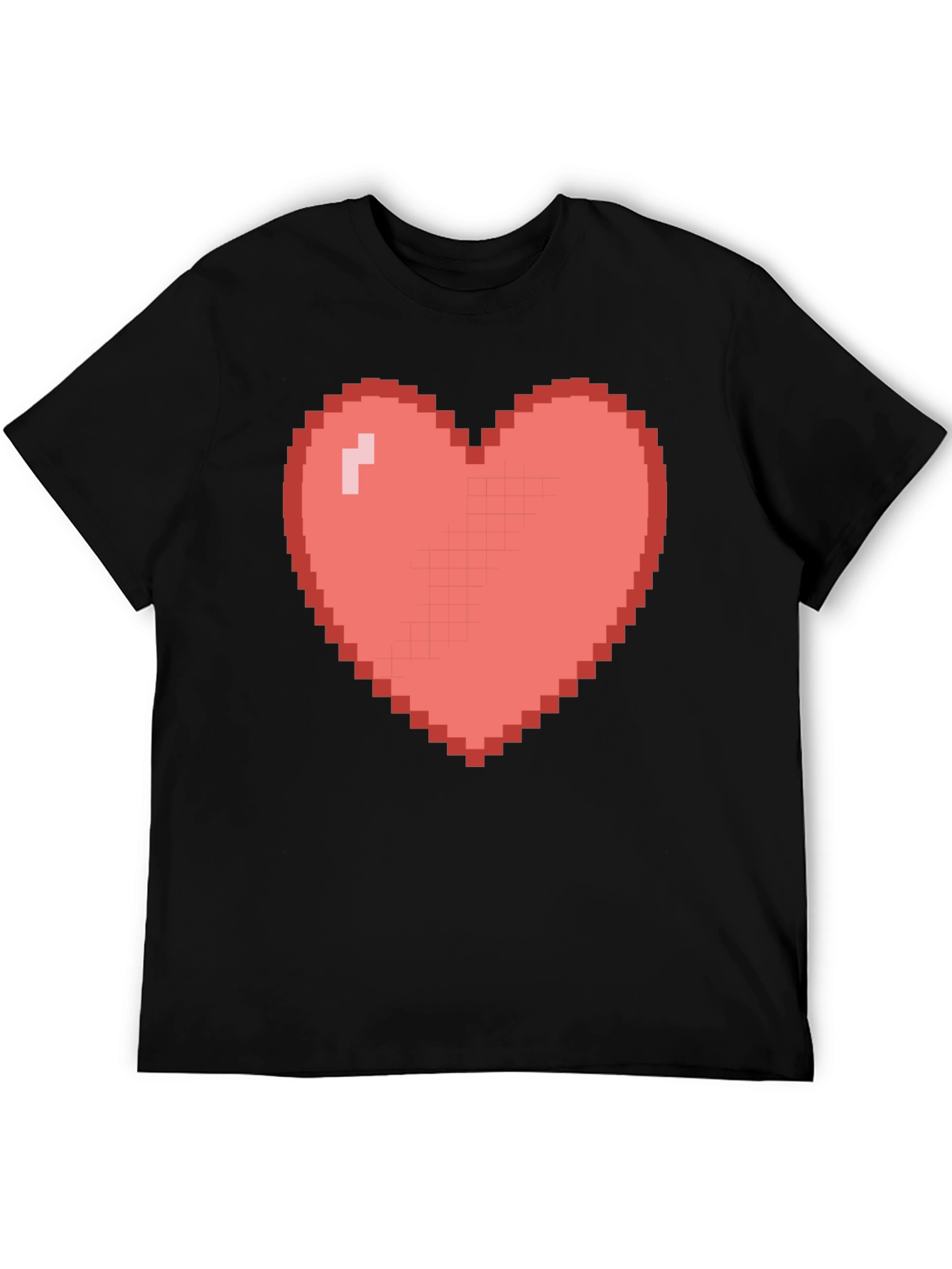 Pixel Heart Graphic Tee - Gamer Style