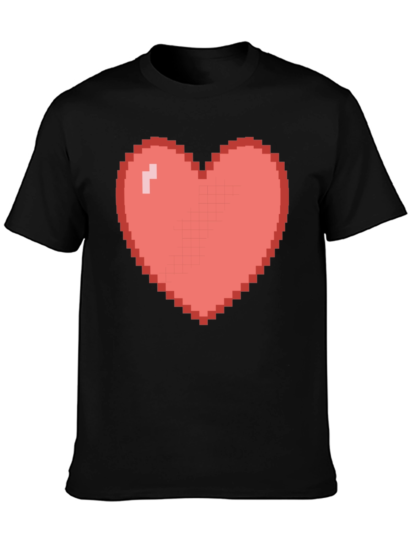 Pixel Heart Graphic Tee - Gamer Style