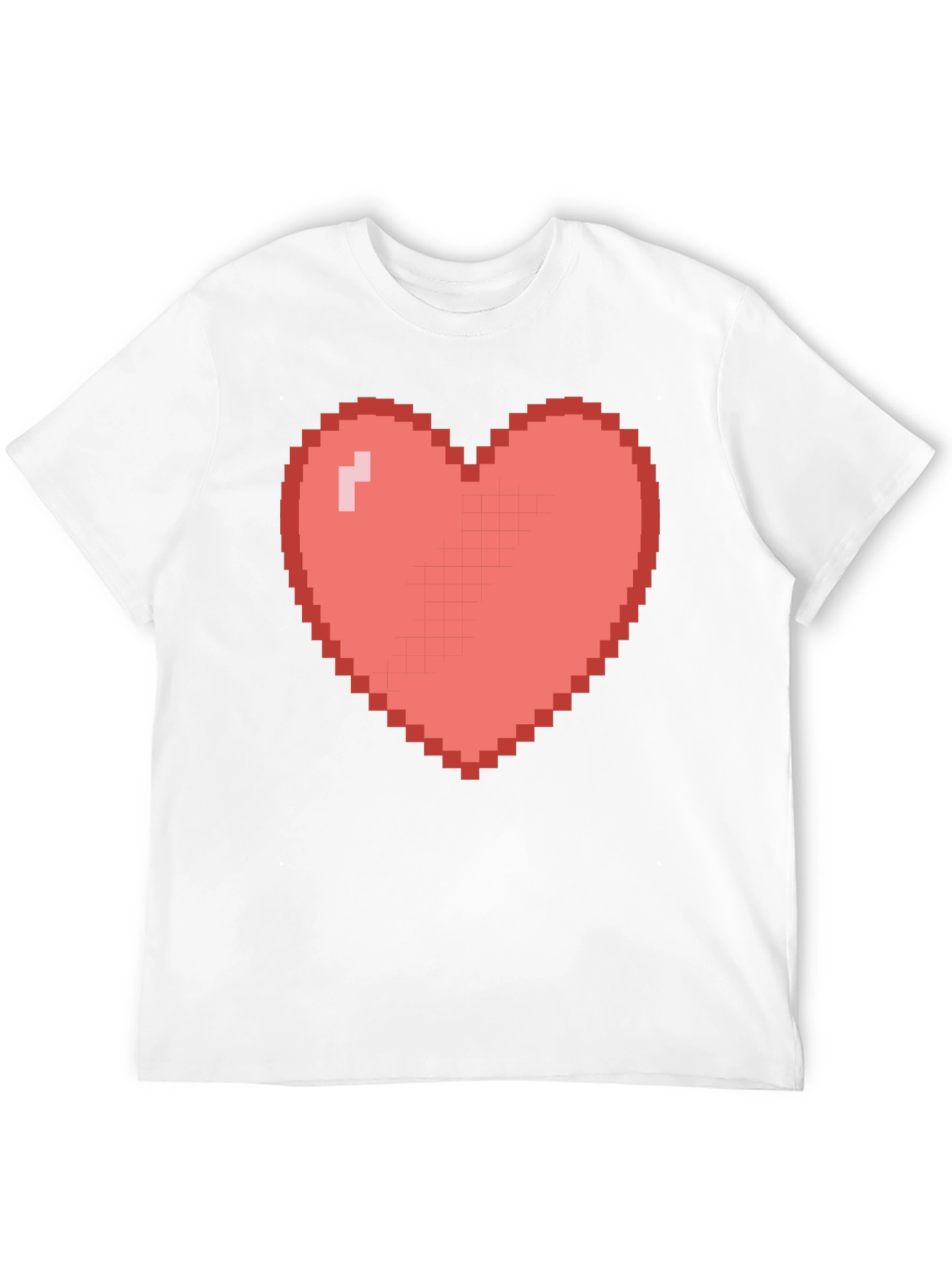 Pixel Heart Graphic Tee - Gamer Style