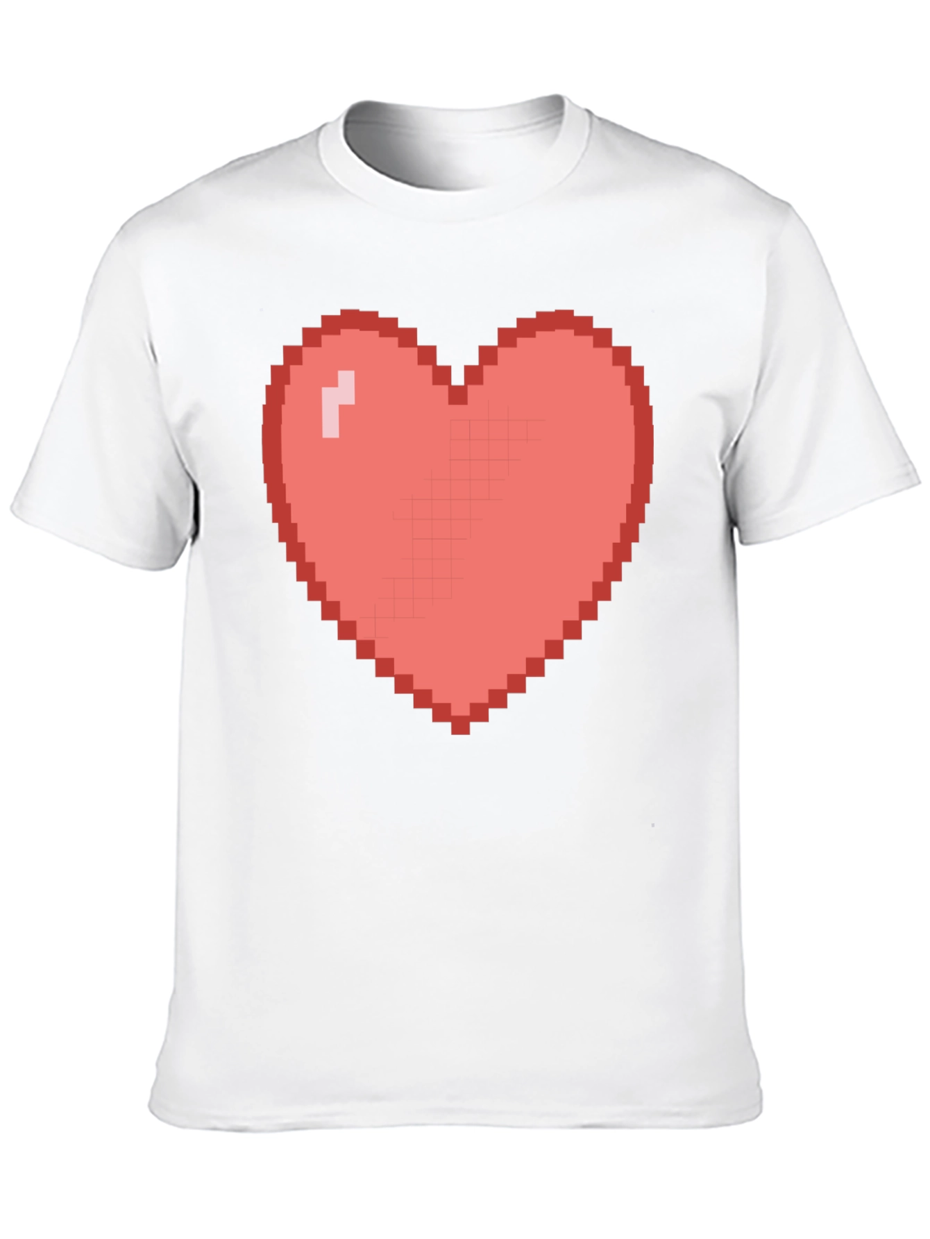 Pixel Heart Graphic Tee - Gamer Style