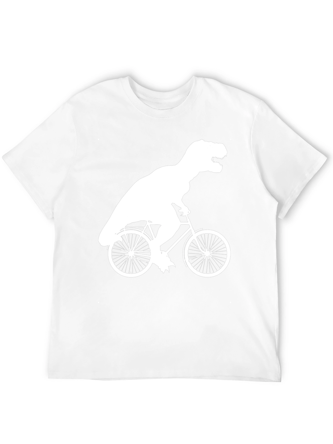 T-Rex Riding Bike Graphic Tee - Black