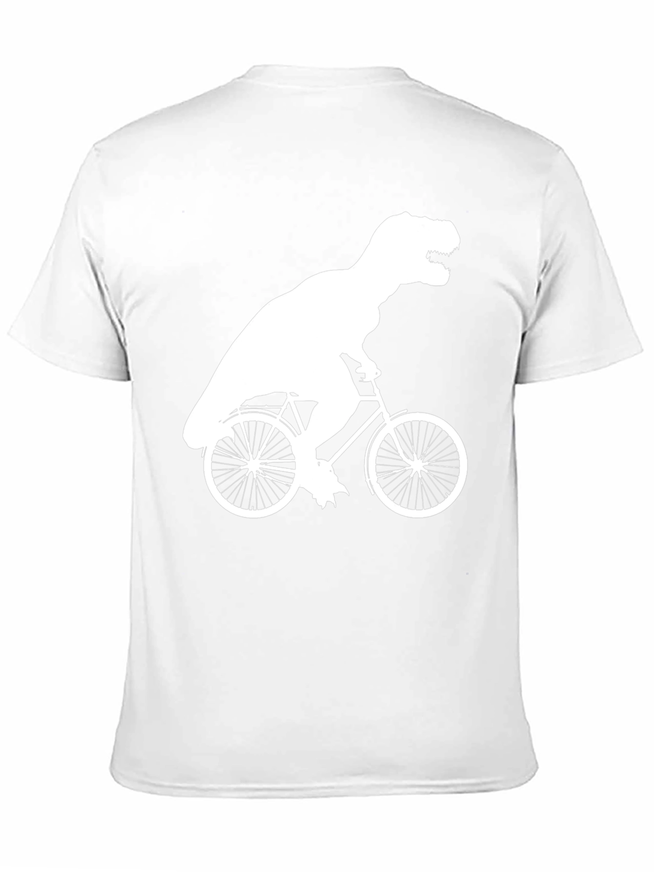 T-Rex Riding Bike Graphic Tee - Black