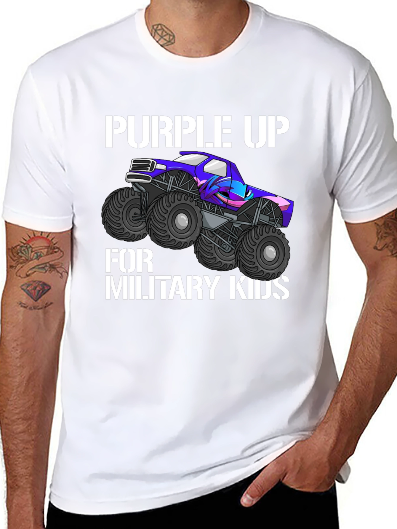 Purple Up Military Kids T-Shirt