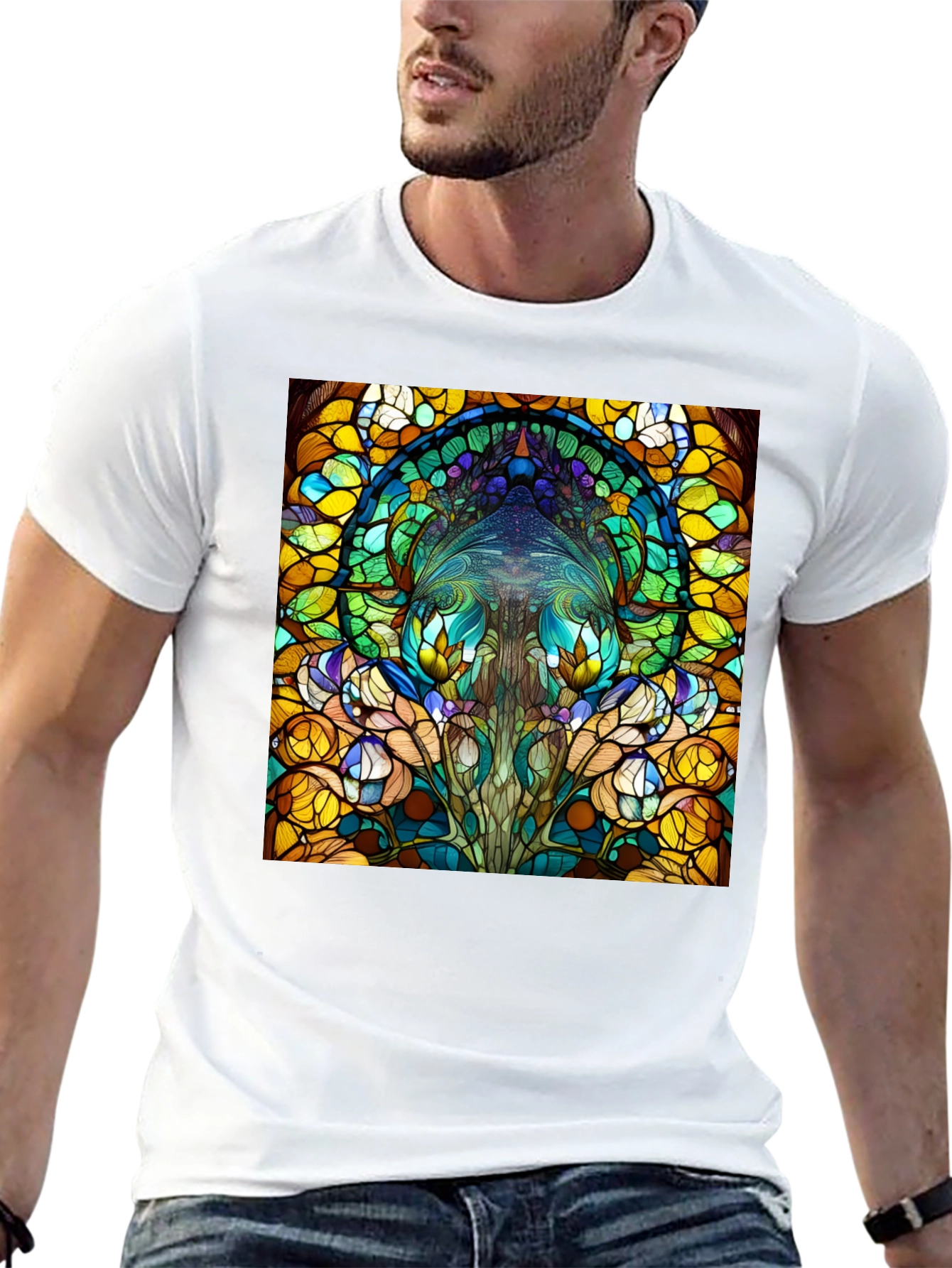 Stained Glass Art T-Shirt