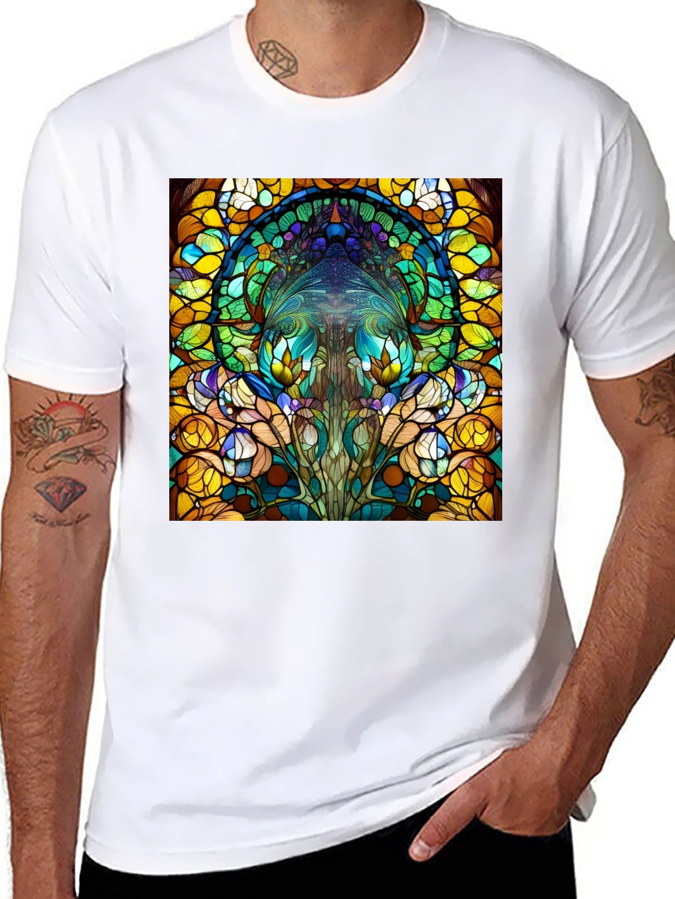 Stained Glass Art T-Shirt