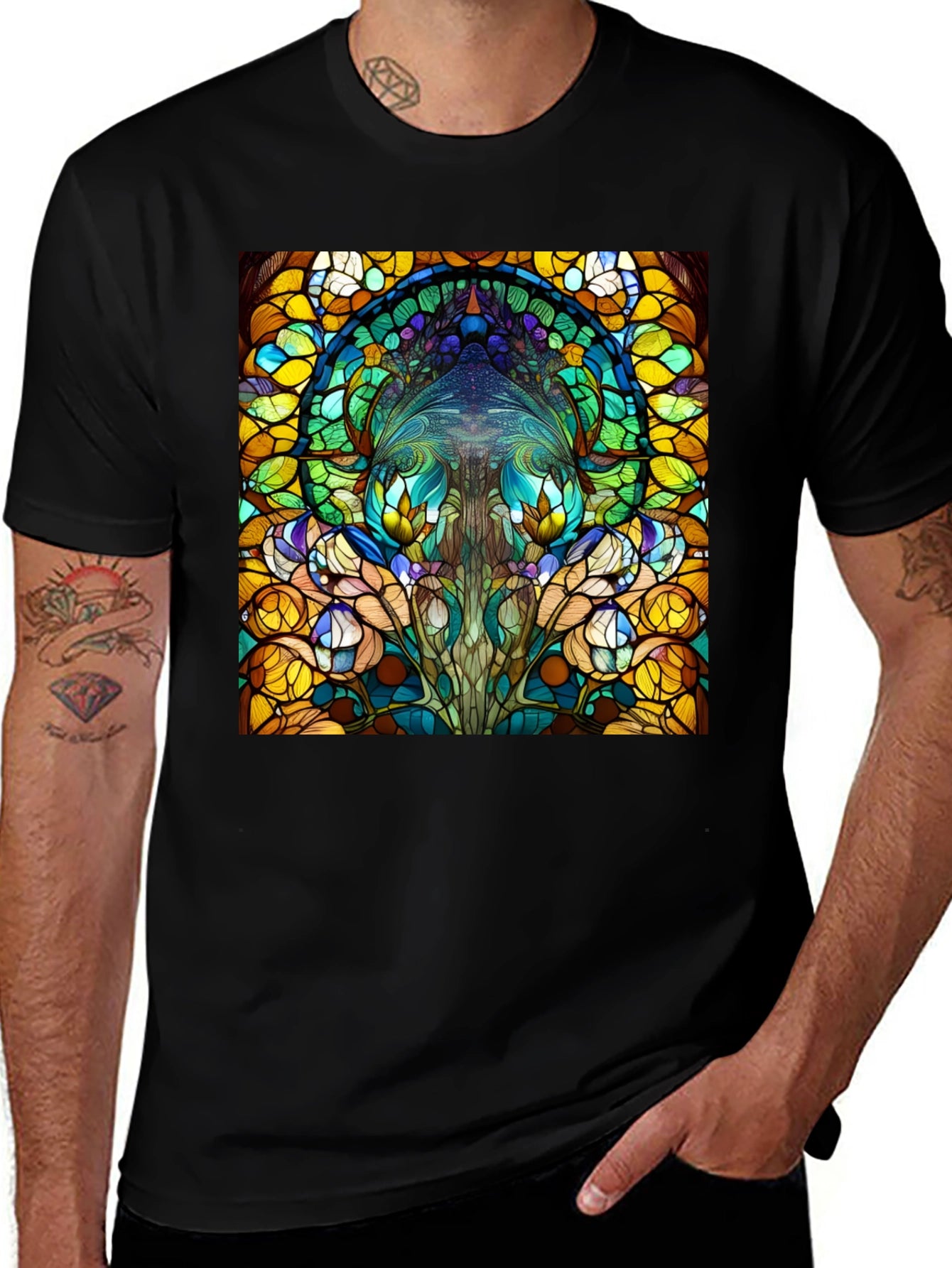 Stained Glass Art T-Shirt