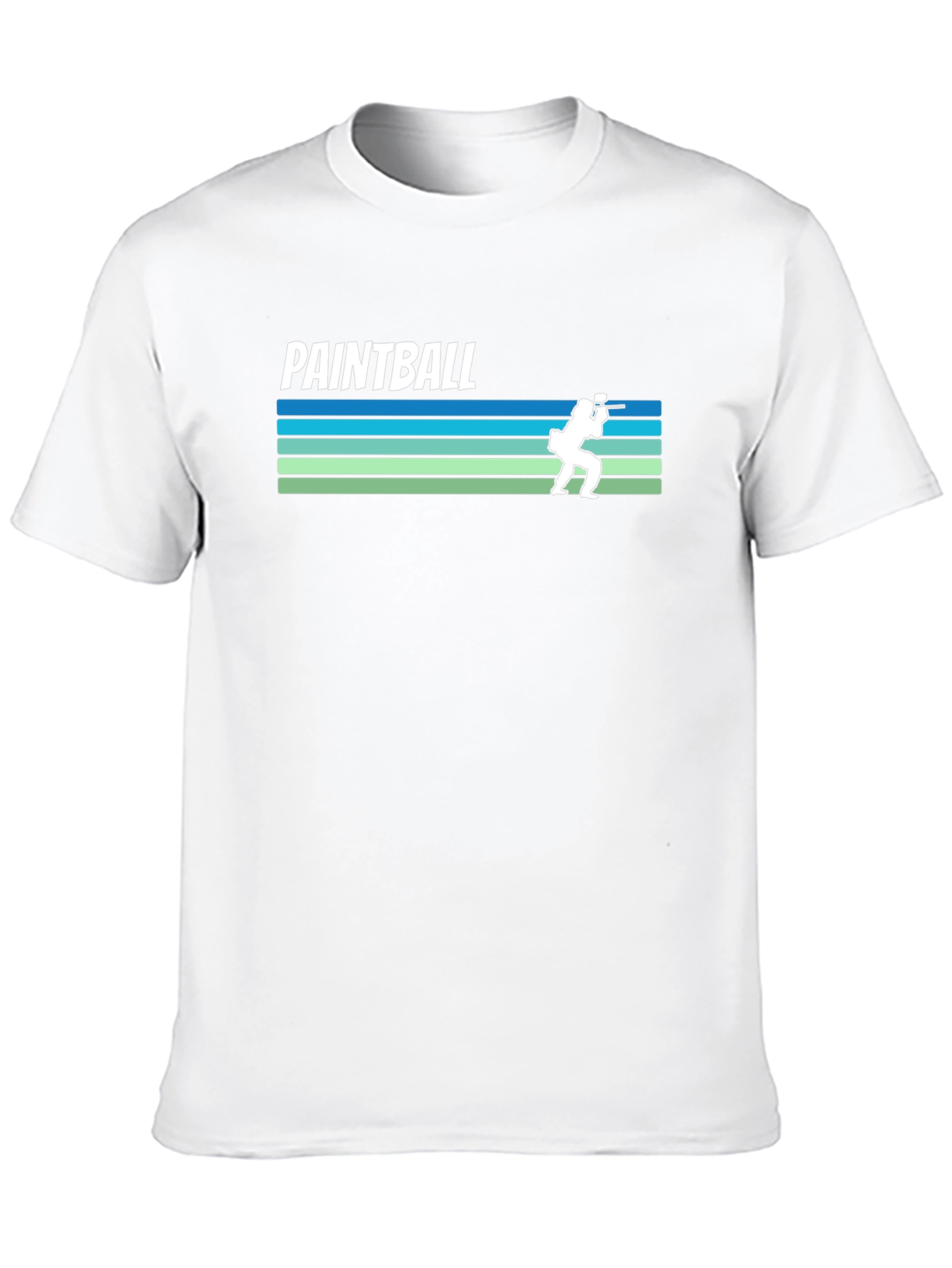 Paintball Retro Style Black T-Shirt