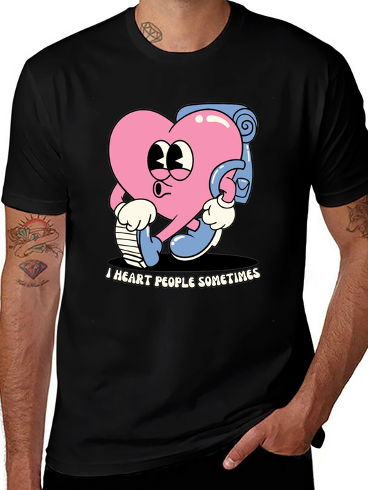 I Heart People Sometimes Graphic Tee