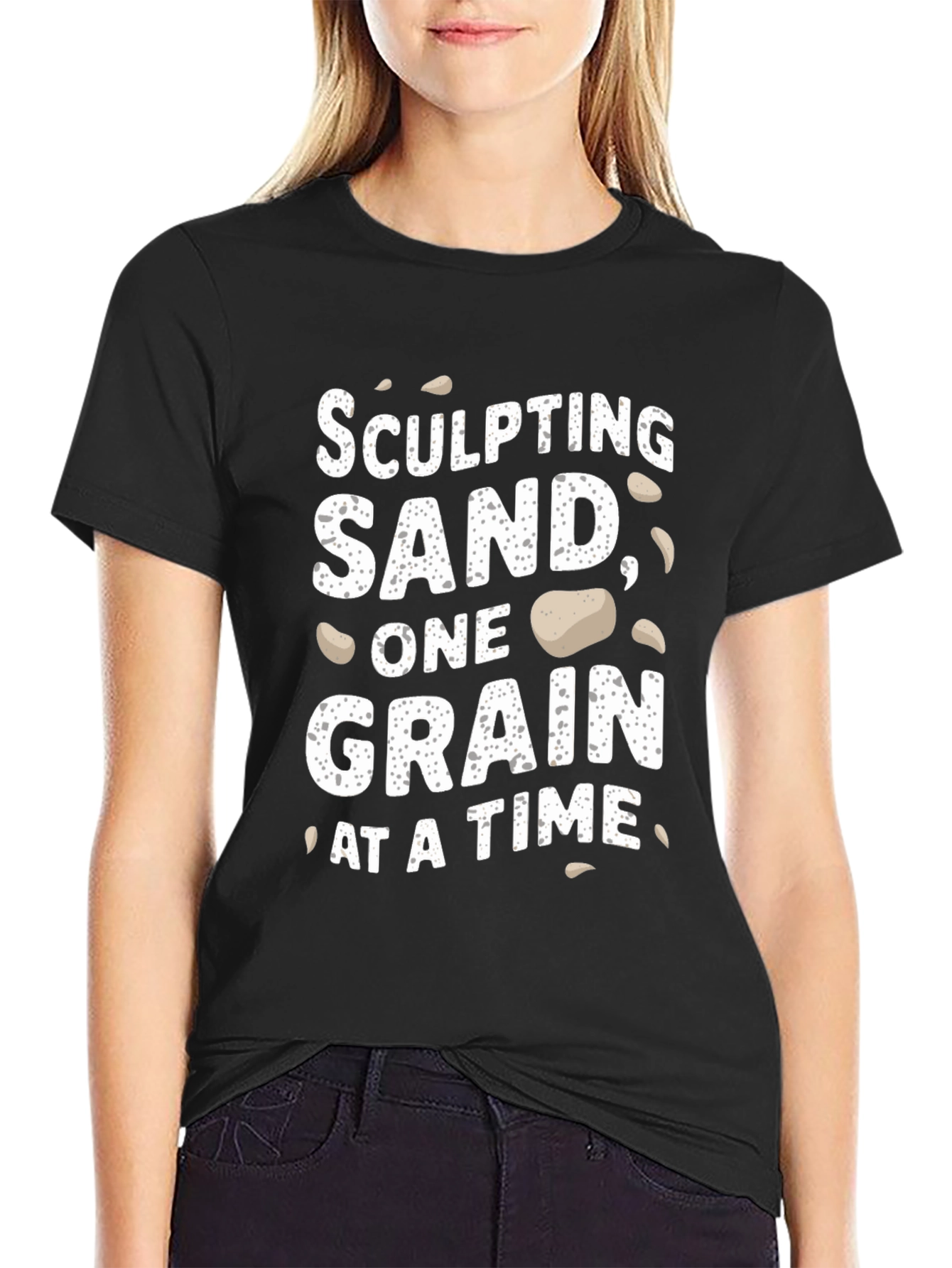 Sculpting Sand T-Shirt - Funny Beach Vacation Tee