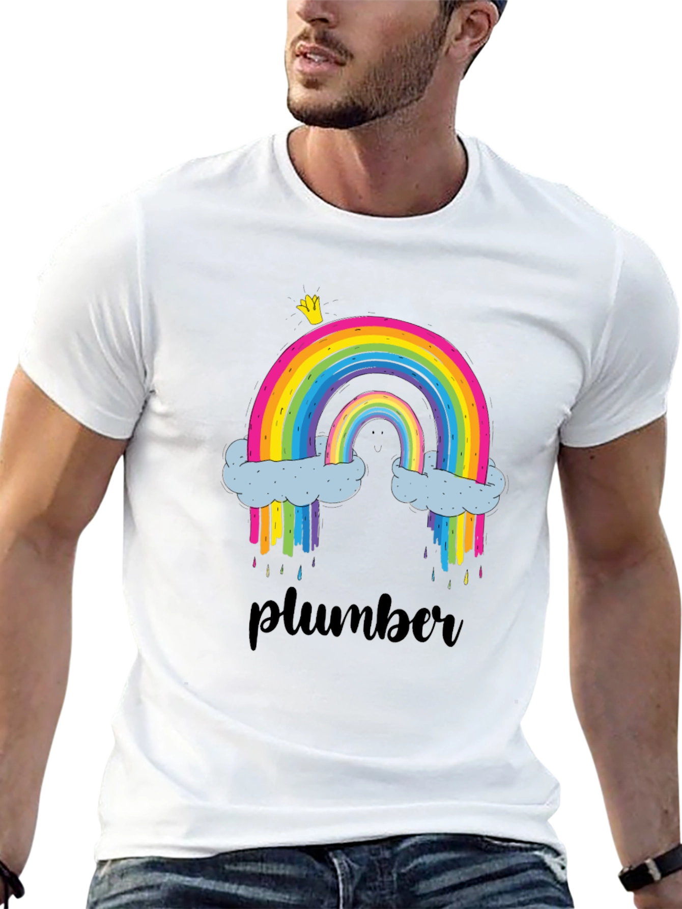 Rainbow Plumber T-Shirt - Fun & Unique Design