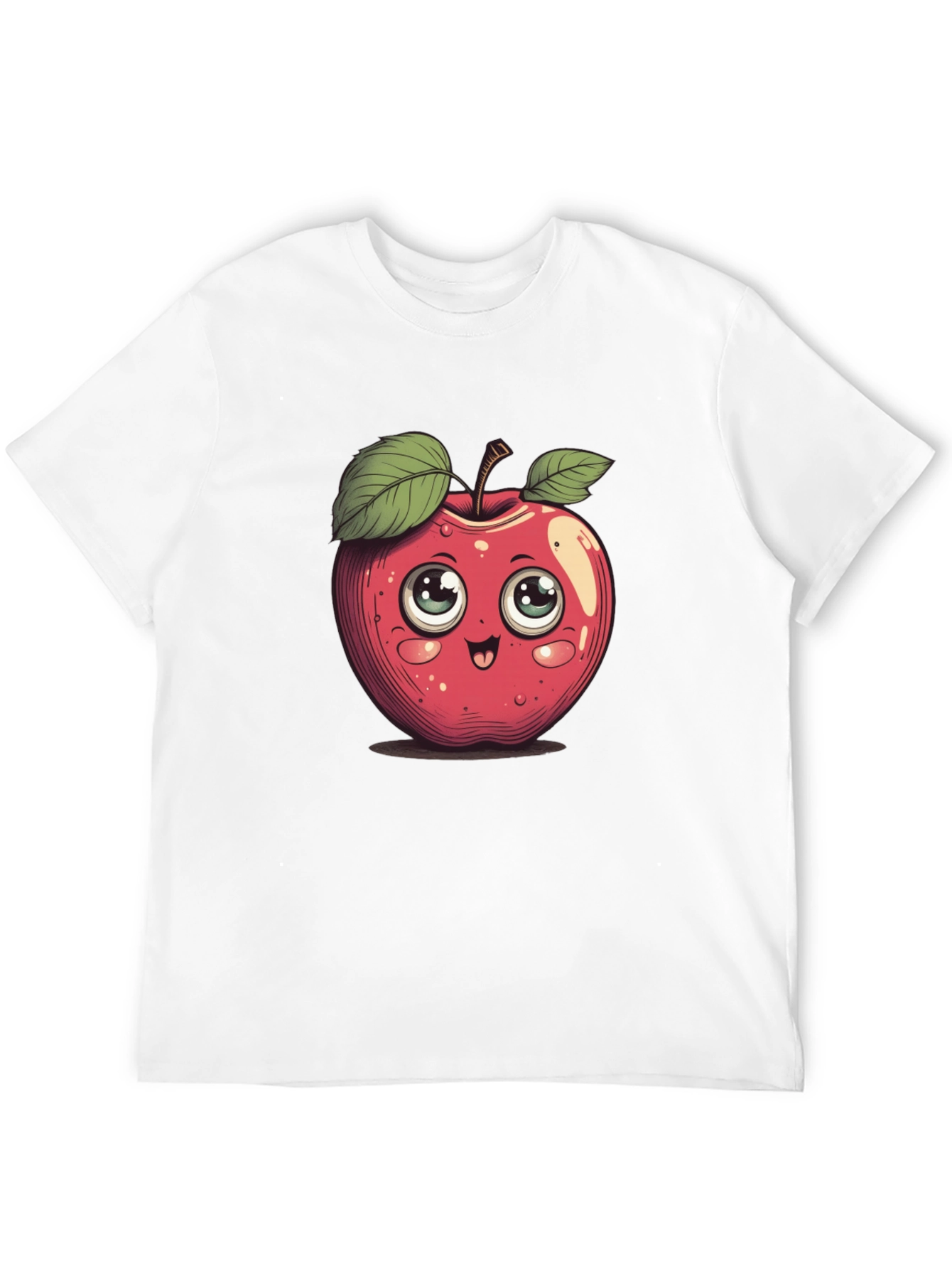 Cute Cartoon Apple Graphic Tee