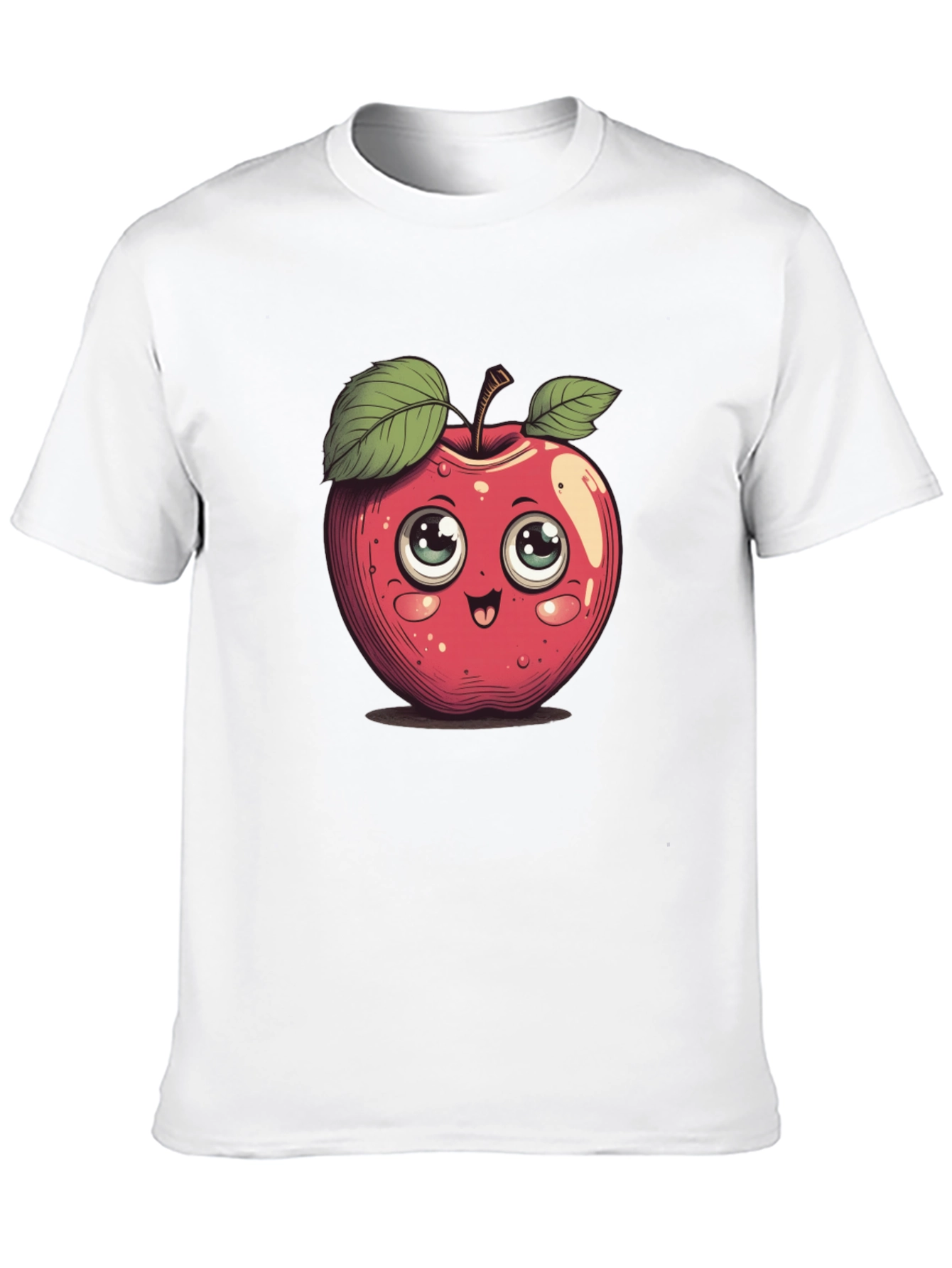 Cute Cartoon Apple Graphic Tee