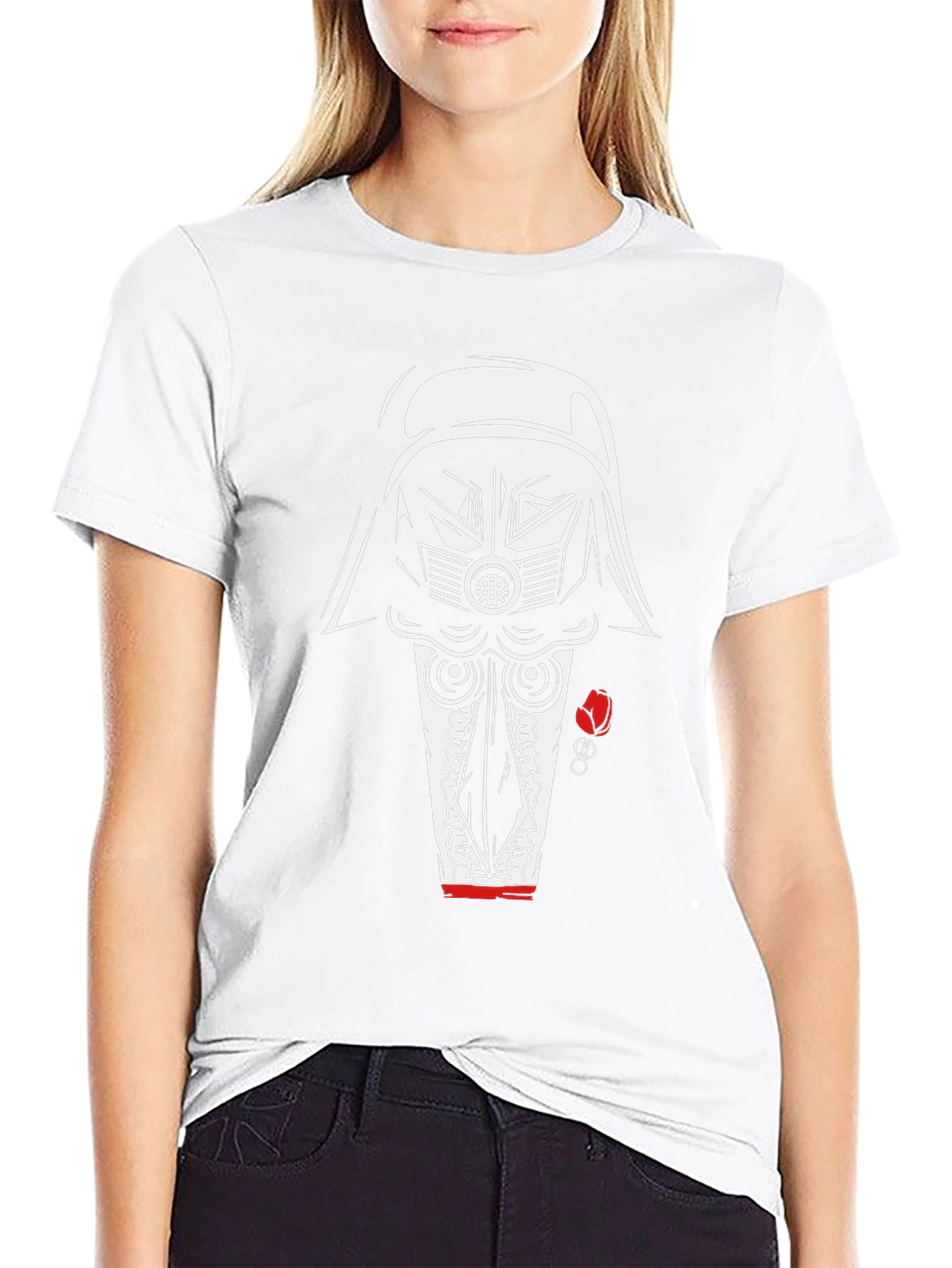 Darth Vader Playing Card Mens T-Shirt