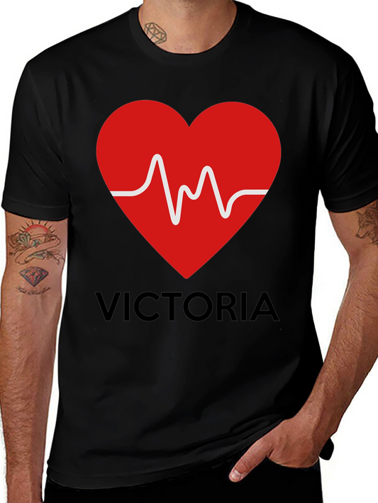 Heartbeat Victoria Personalized T-Shirt
