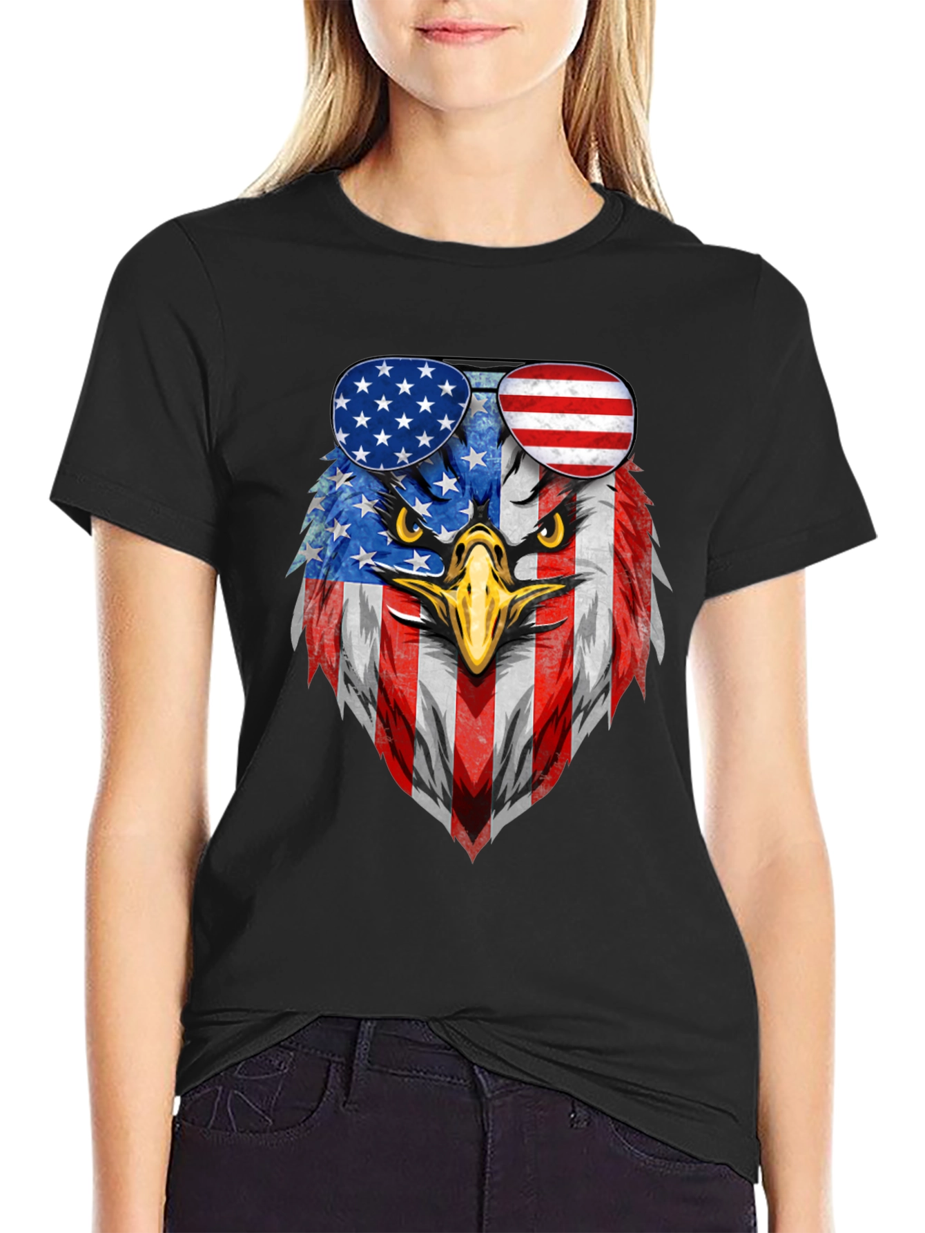 American Eagle Flag Graphic T-Shirt