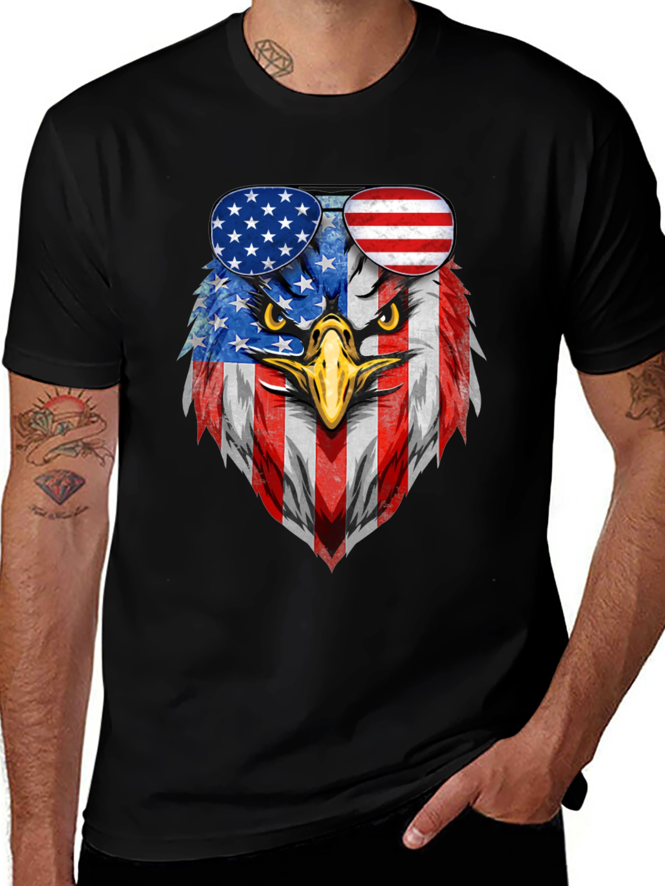 American Eagle Flag Graphic T-Shirt