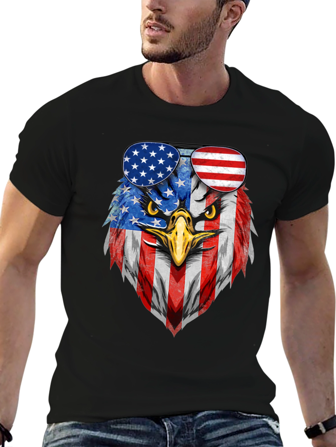 American Eagle Flag Graphic T-Shirt