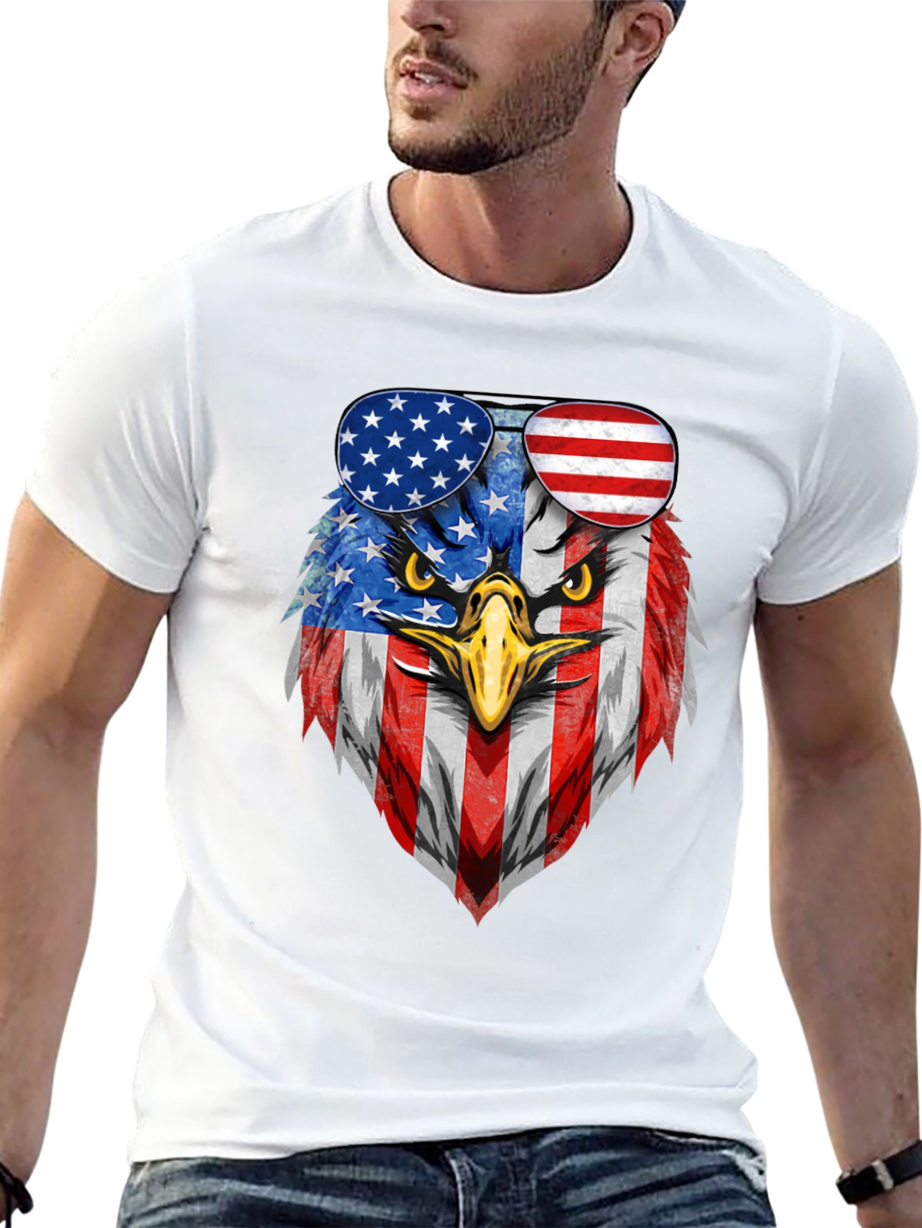 American Eagle Flag Graphic T-Shirt