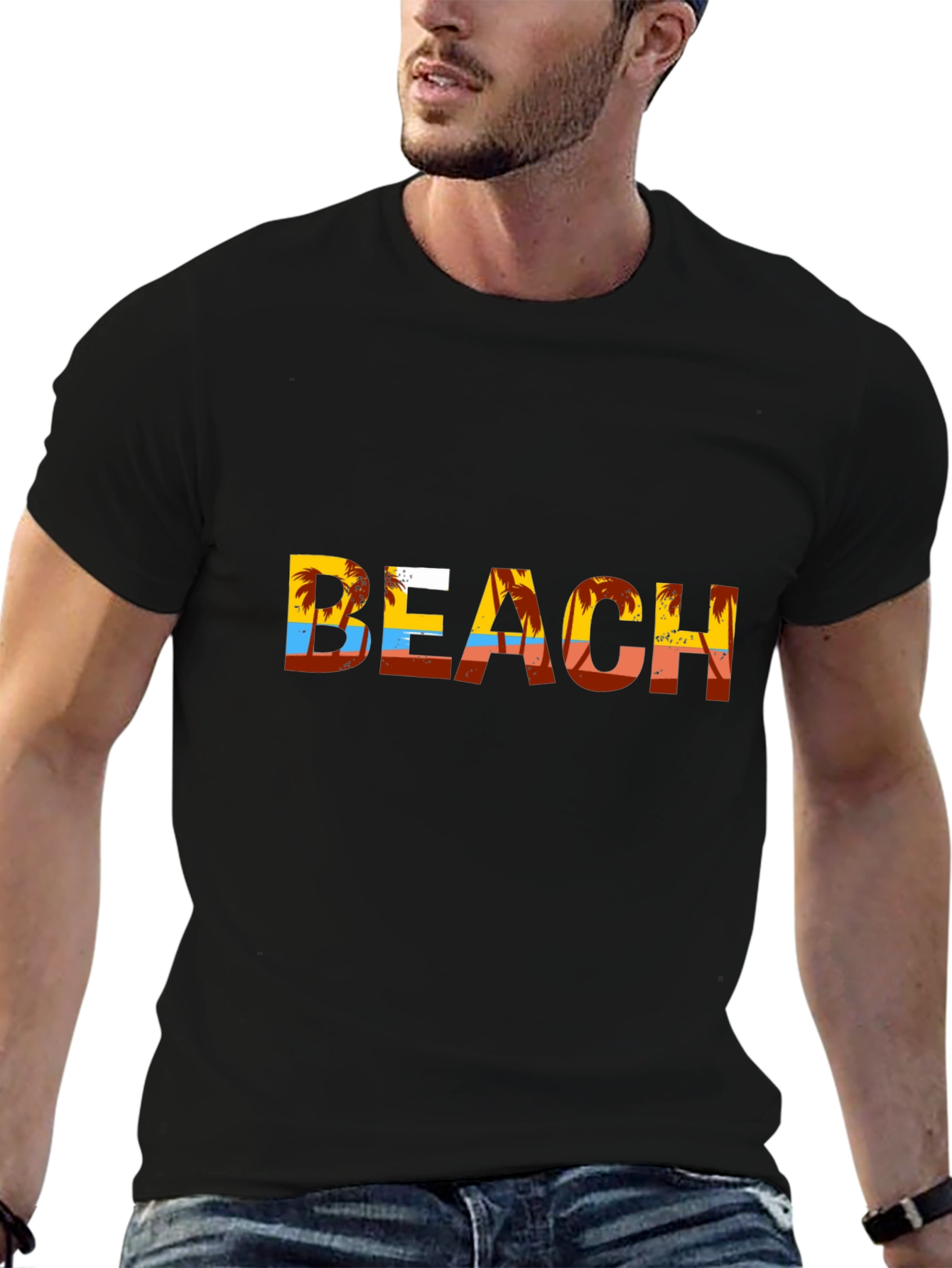 Beach Palm Tree Graphic T-Shirt - Vacation Vibes