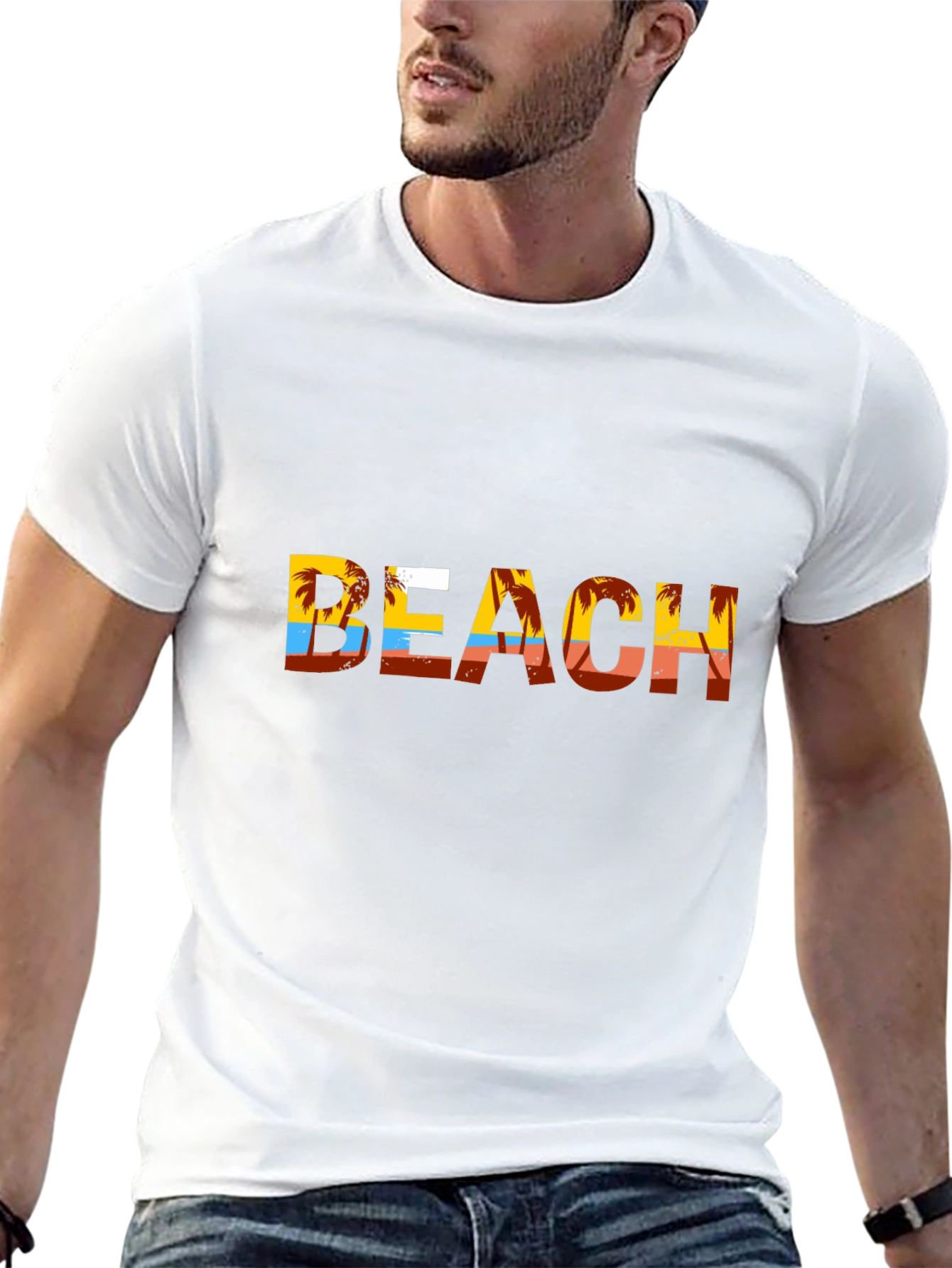 Beach Palm Tree Graphic T-Shirt - Vacation Vibes