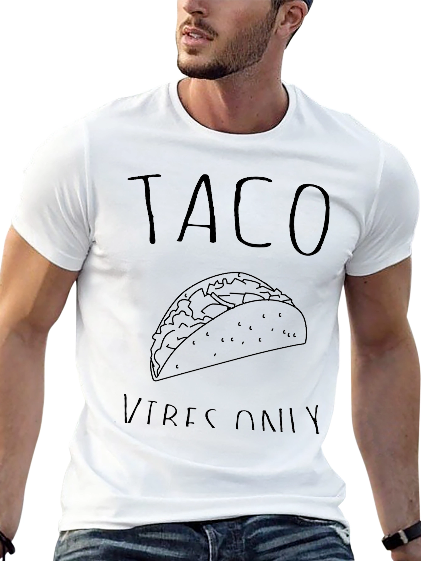 Taco Vibes Only Graphic Tee - Black
