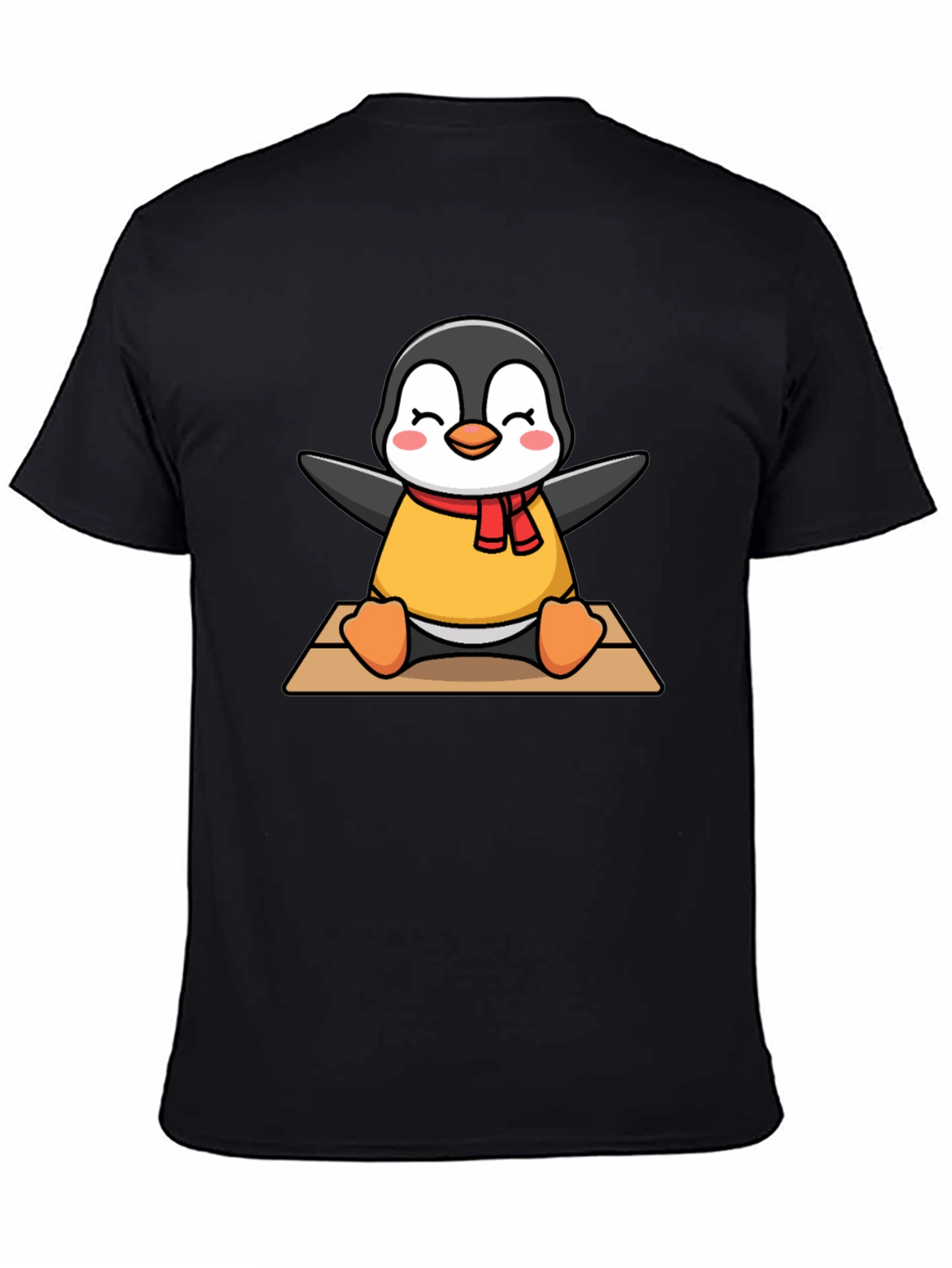 Cute Penguin T-Shirt - Black