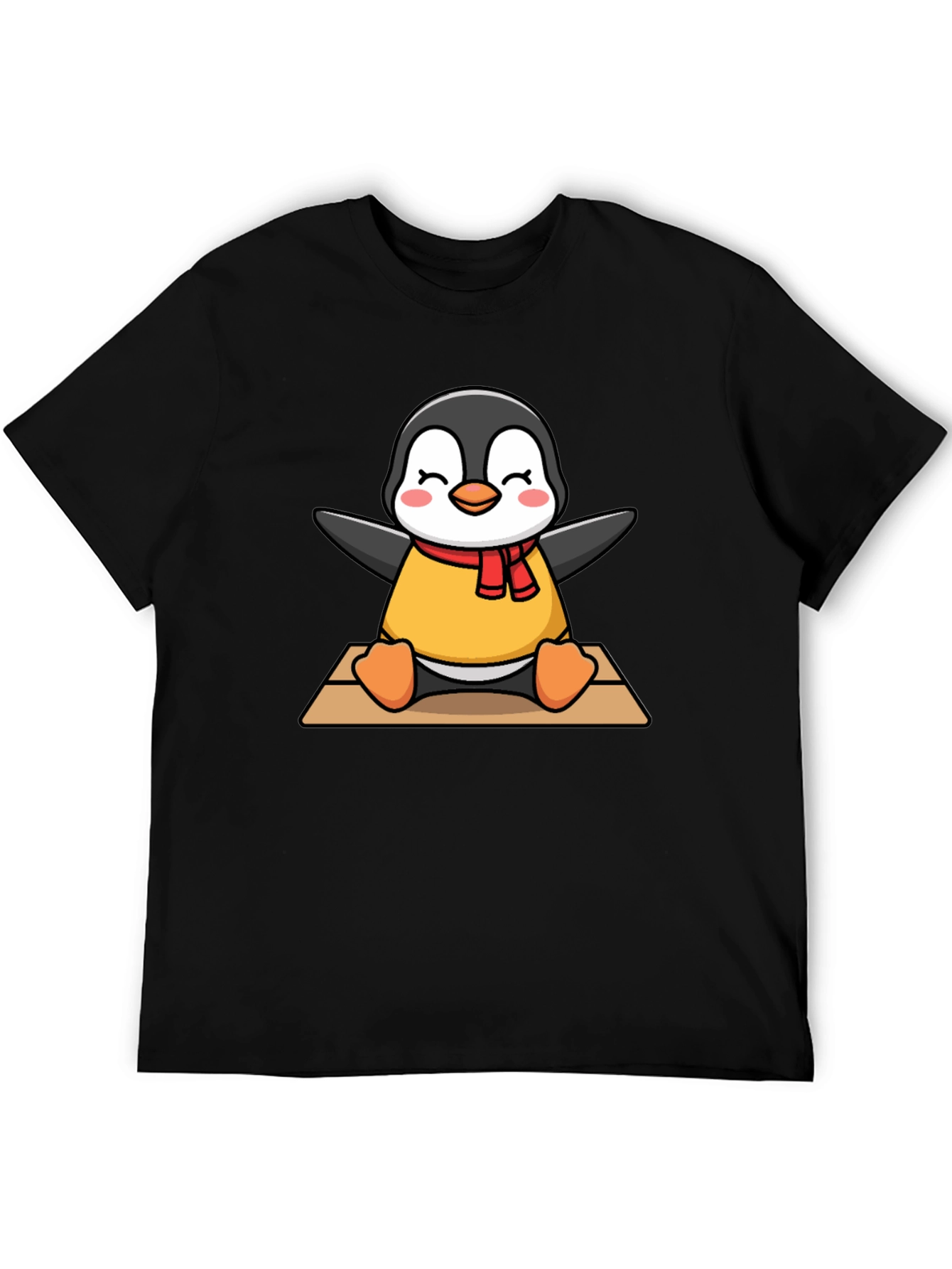 Cute Penguin T-Shirt - Black