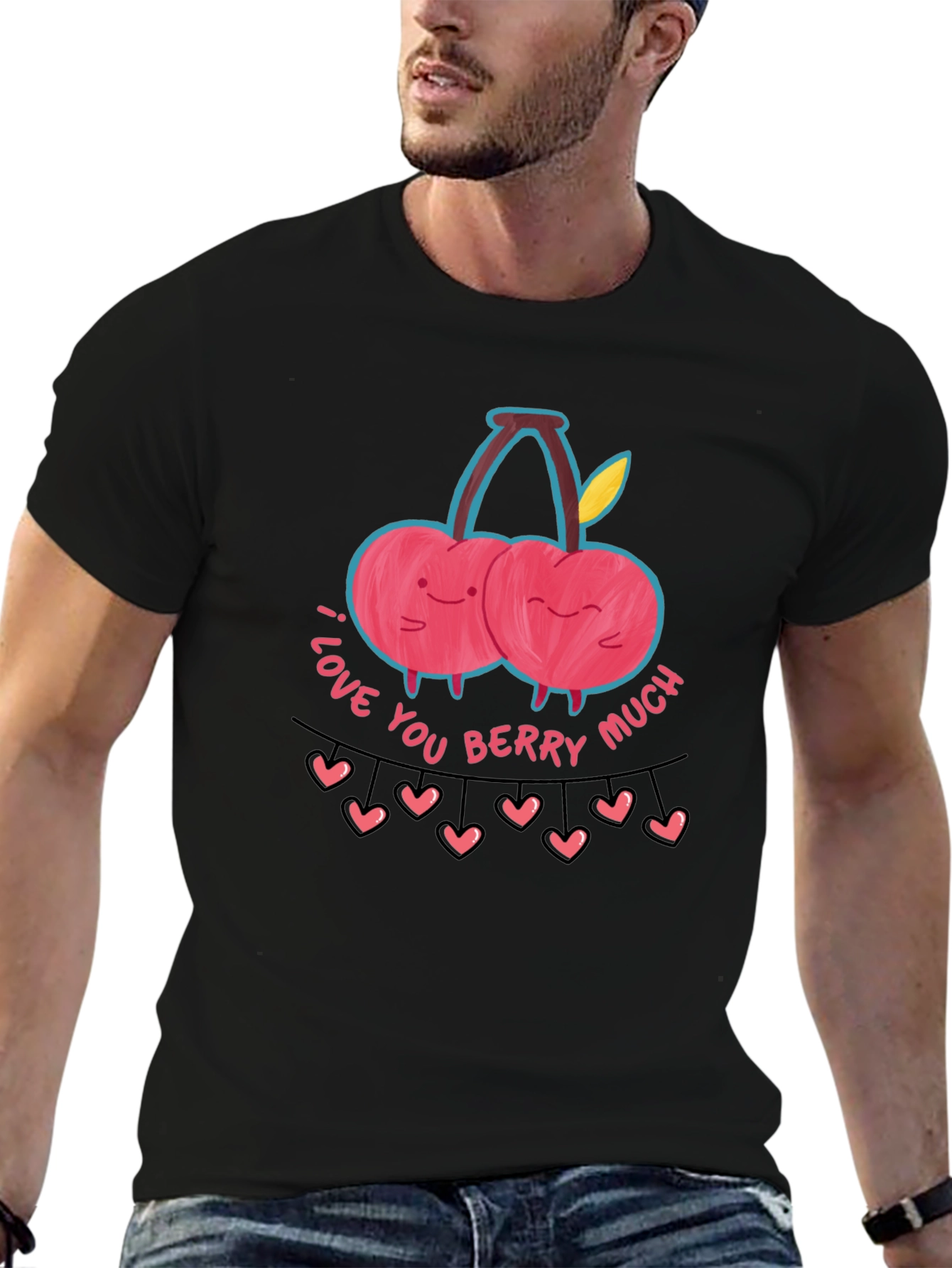 I Love You Berry Much Graphic Tee