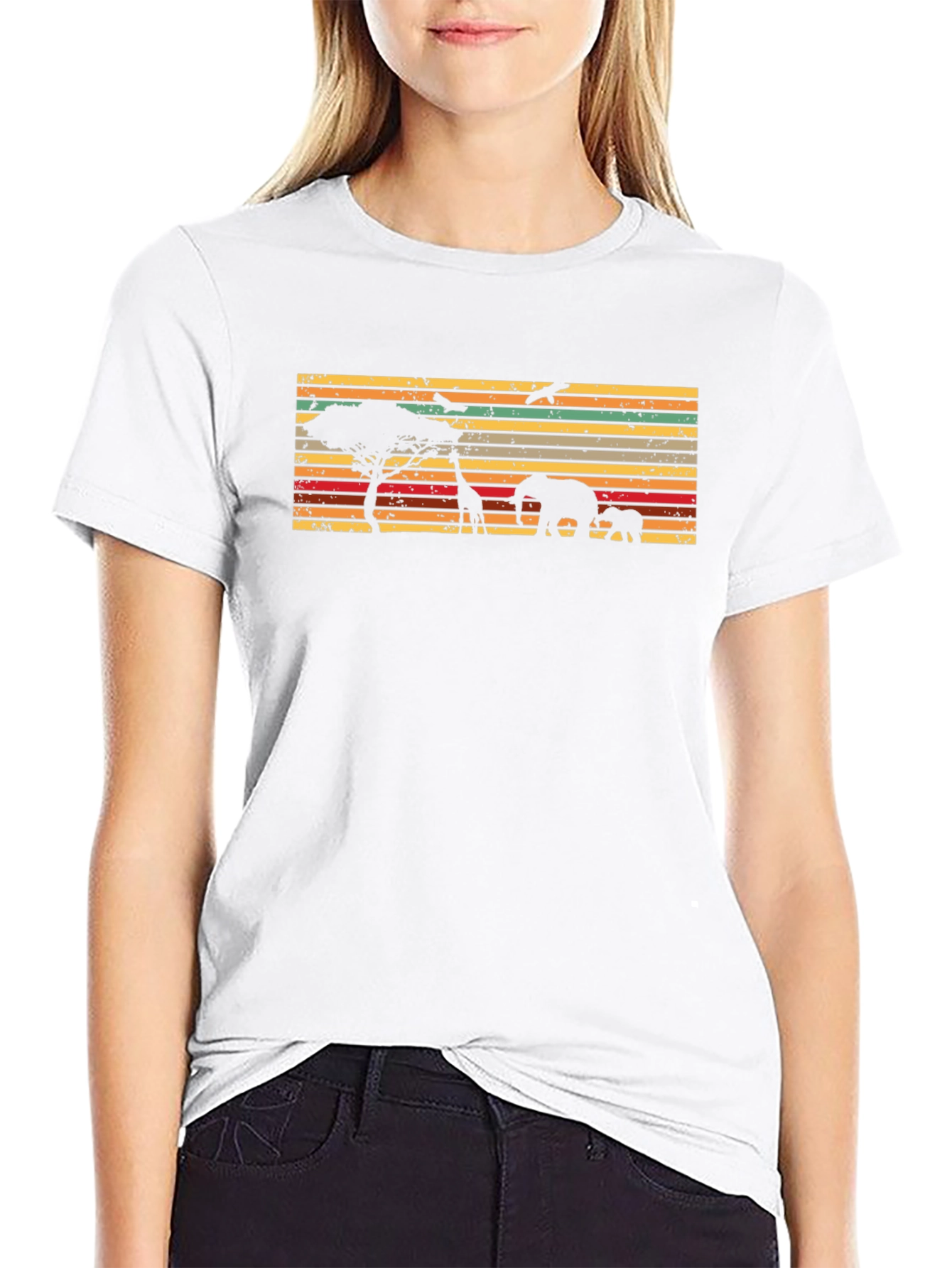 African Wildlife Silhouette T-Shirt