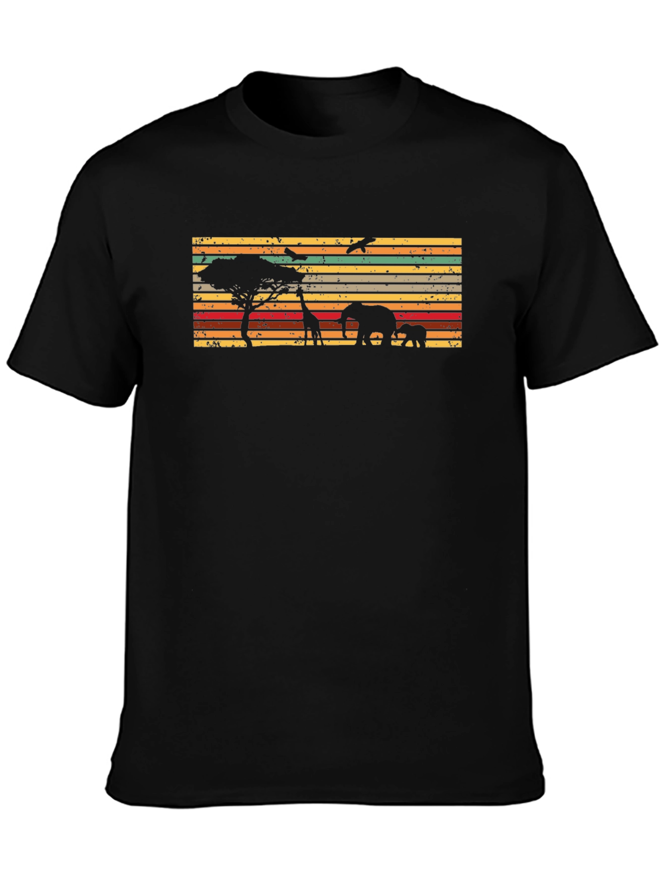 African Wildlife Silhouette T-Shirt