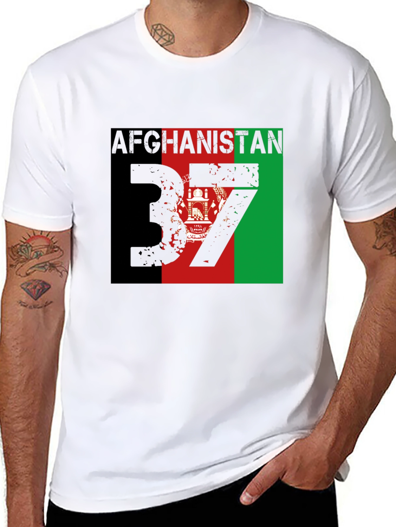 Afghanistan Flag T-Shirt - Mens Graphic Tee