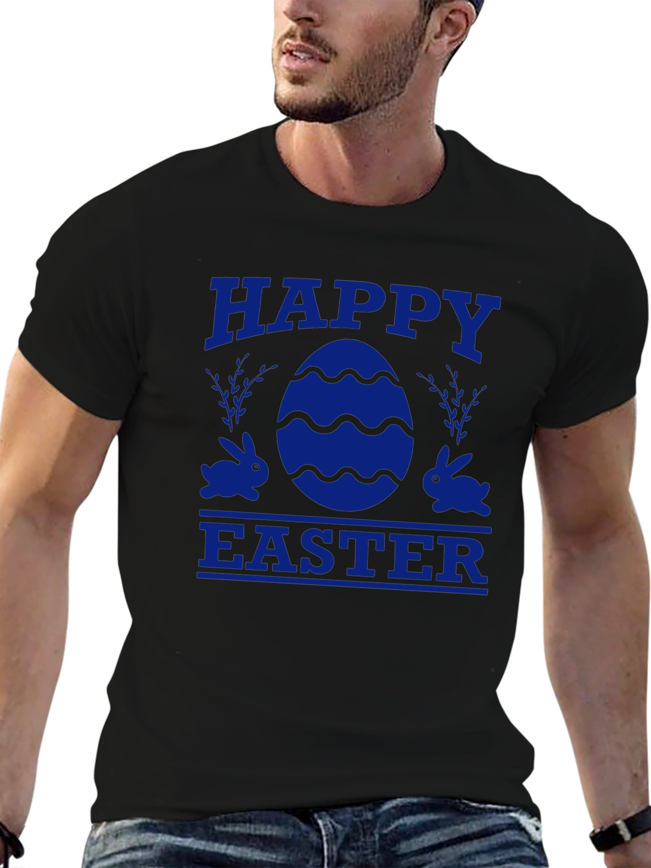 Happy Easter T-Shirt - Egg & Bunny Design