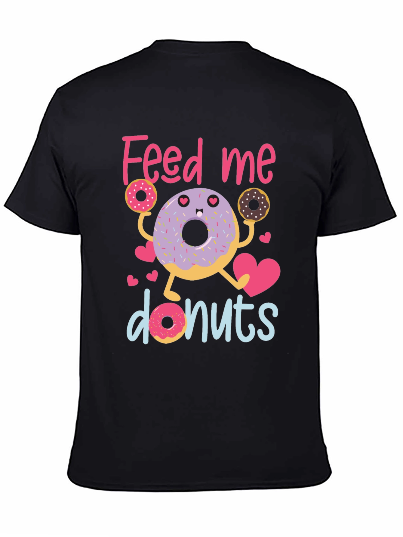 Feed Me Donuts T-Shirt - Cute Donut Lover Tee