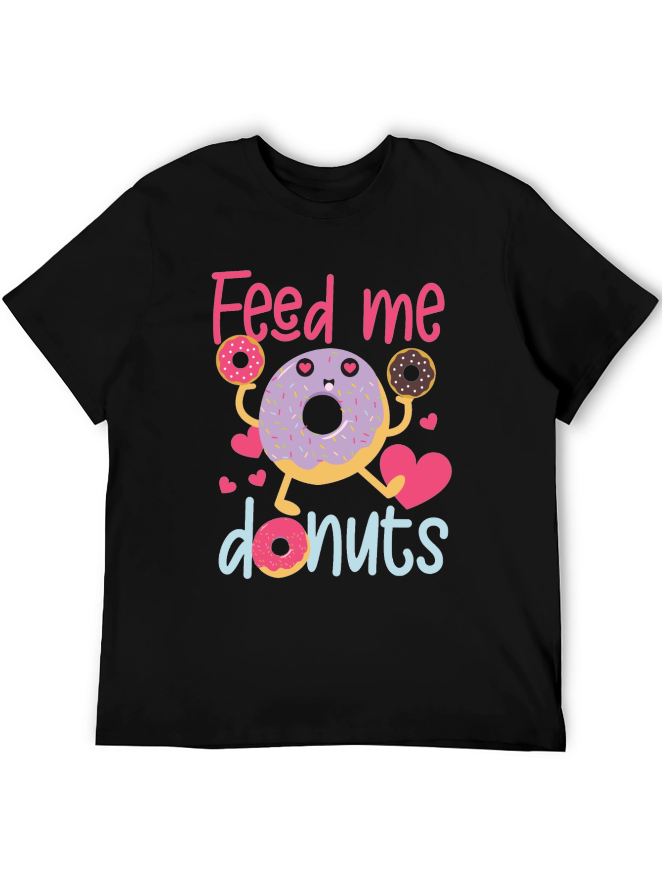 Feed Me Donuts T-Shirt - Cute Donut Lover Tee