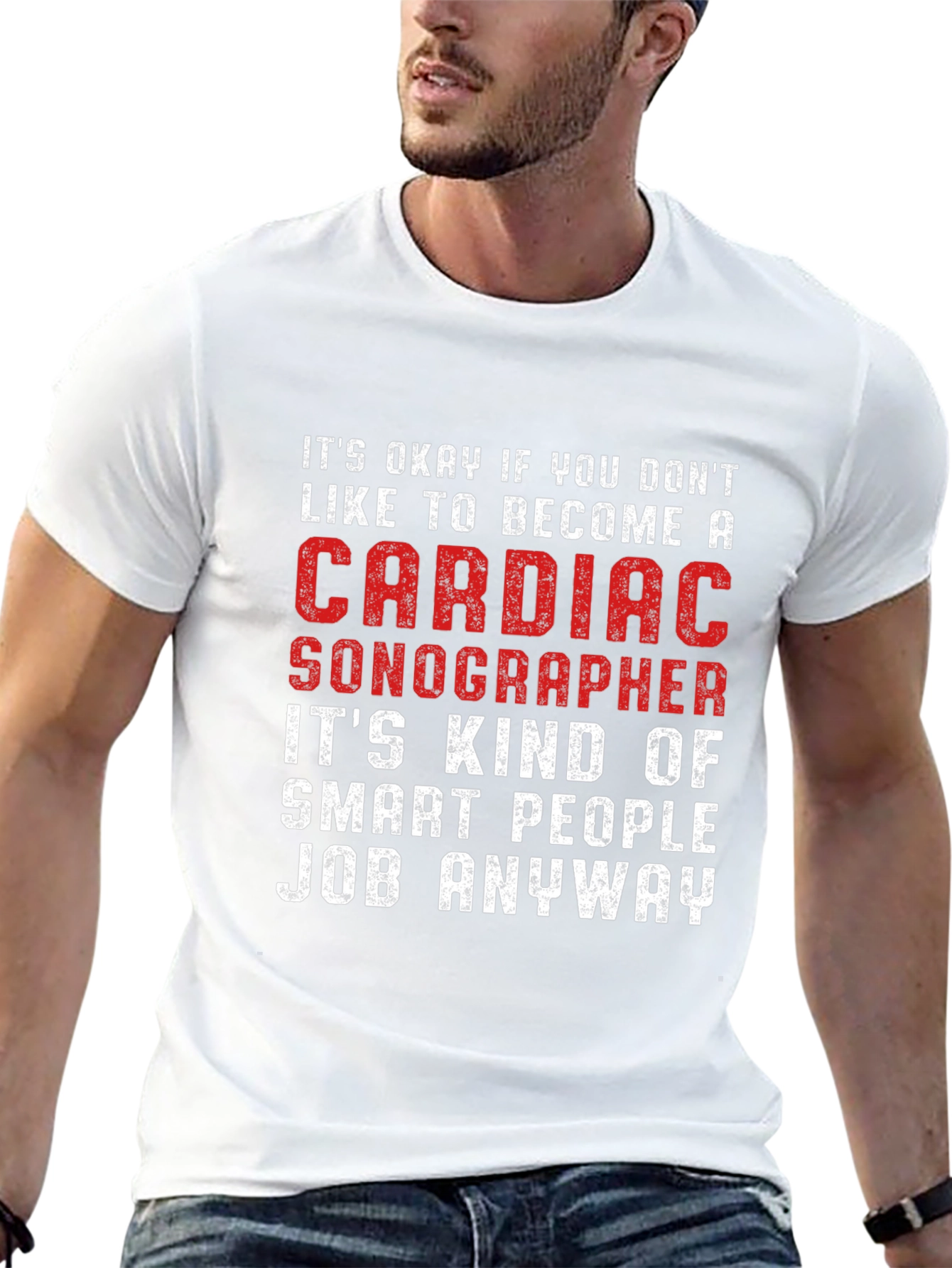 Cardiac Sonographer Smart People Job T-Shirt