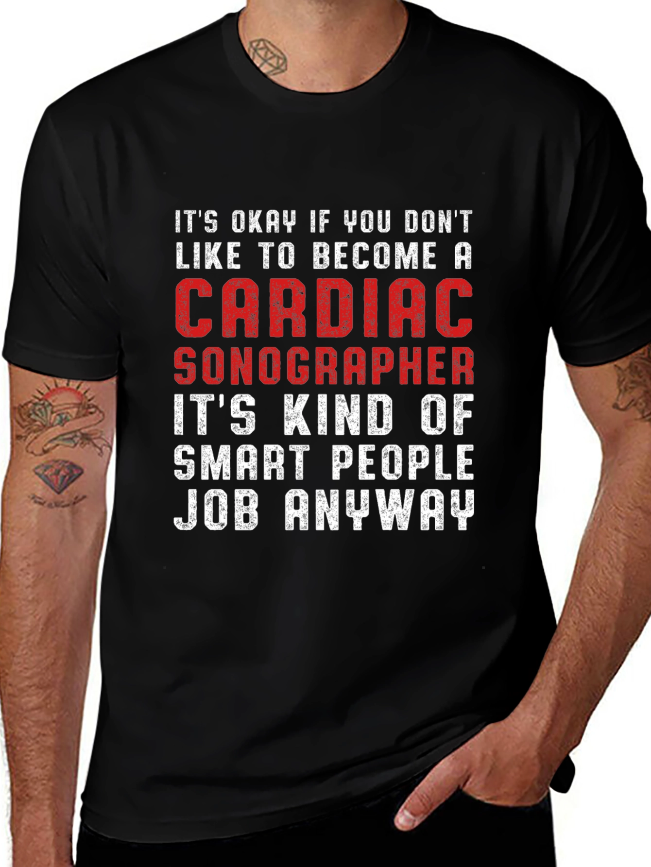 Cardiac Sonographer Smart People Job T-Shirt