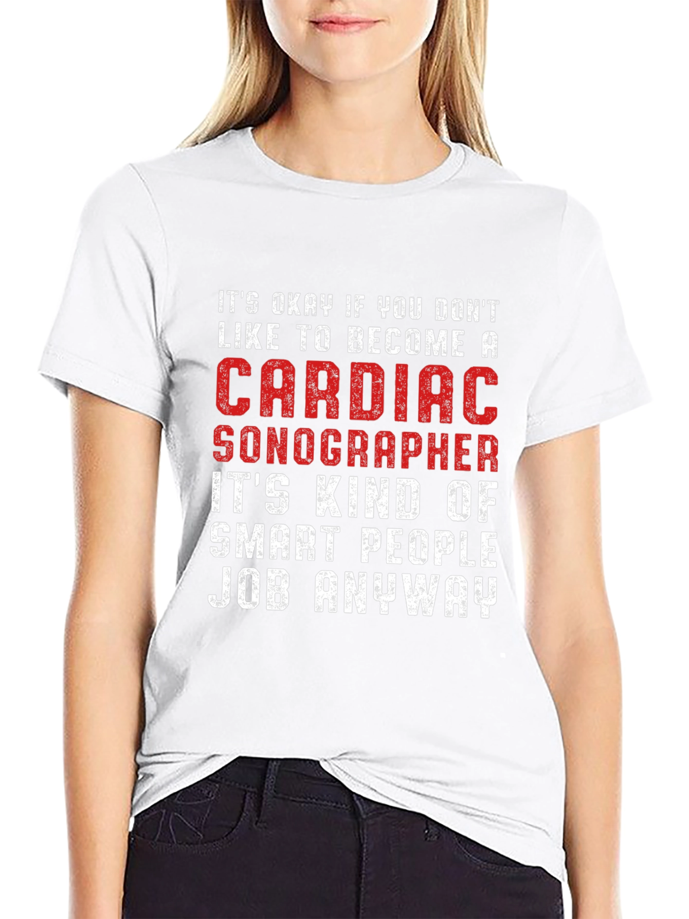 Cardiac Sonographer Smart People Job T-Shirt