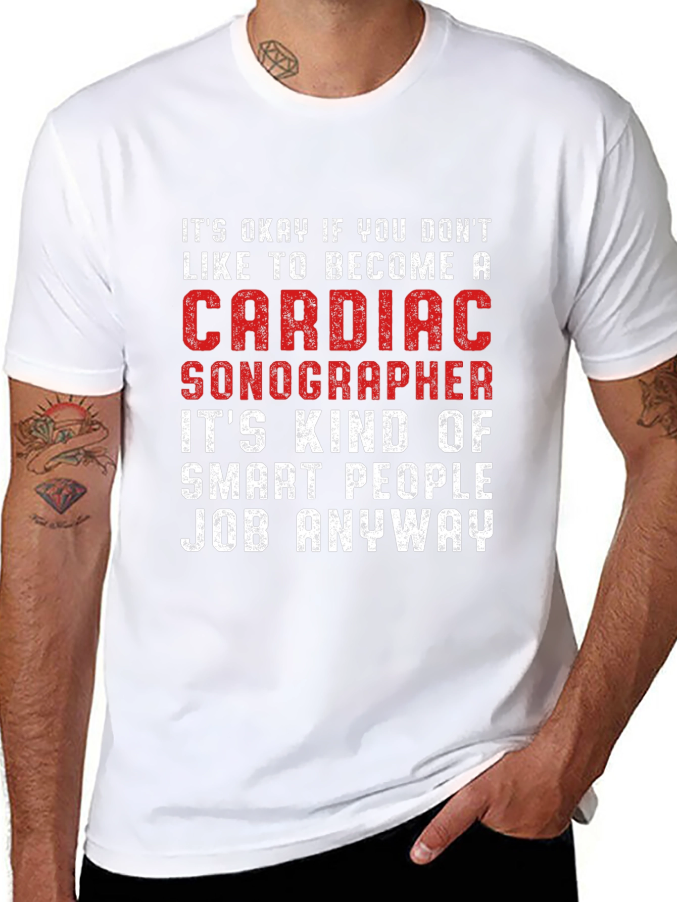 Cardiac Sonographer Smart People Job T-Shirt