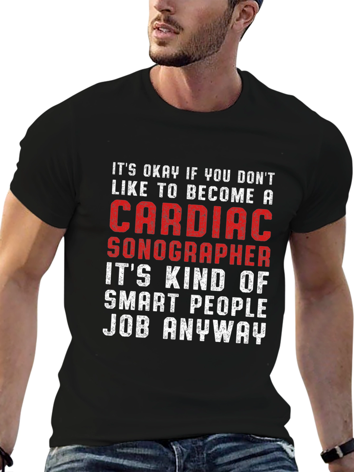 Cardiac Sonographer Smart People Job T-Shirt