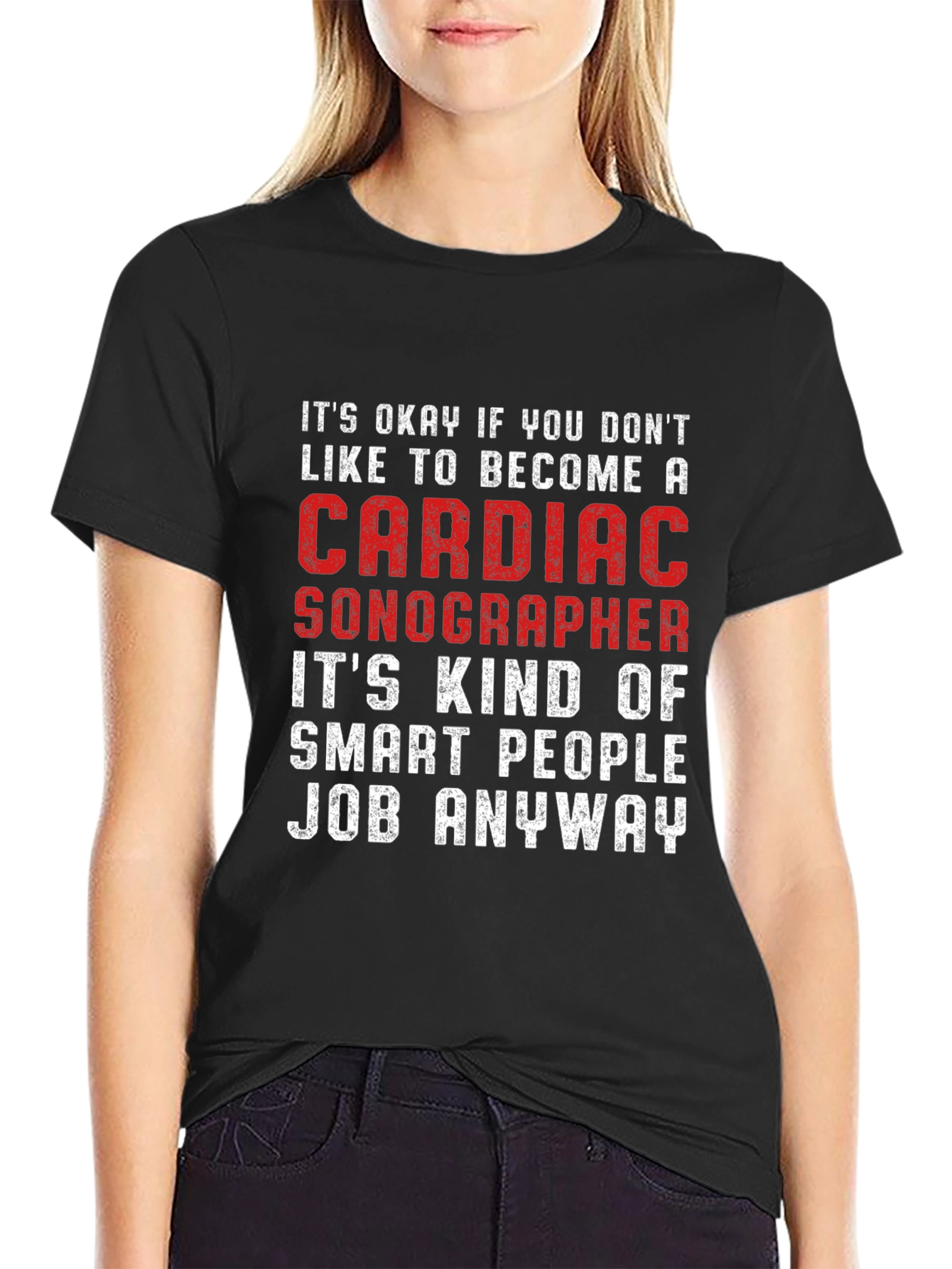 Cardiac Sonographer Smart People Job T-Shirt