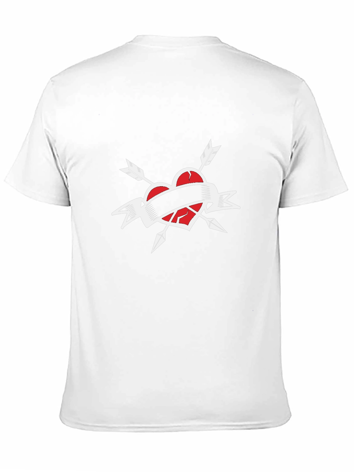 Broken Heart Arrow T-Shirt - Black
