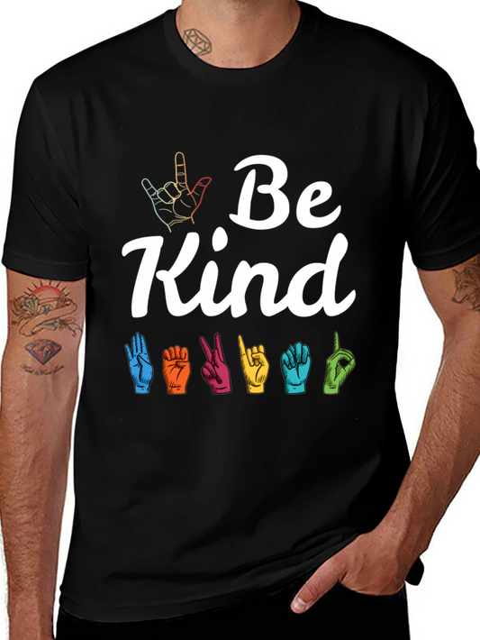 Be Kind Sign Language Graphic Tee